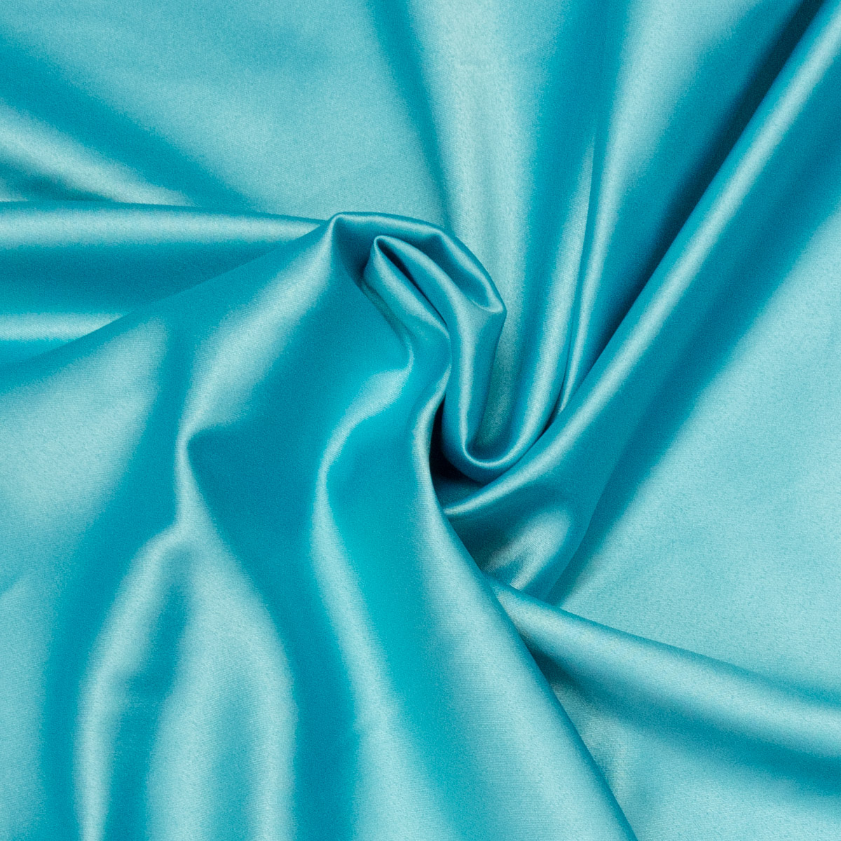 leichter Satin, uni, türkis