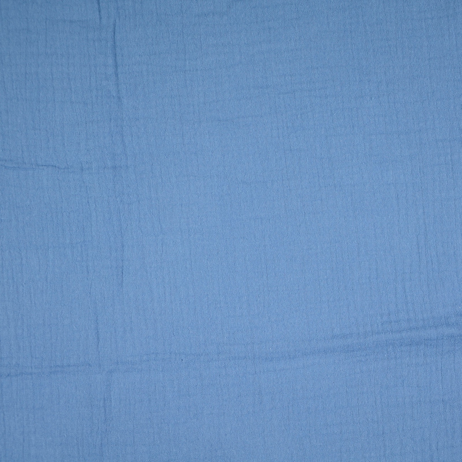 Baumwollstoff, Musselin, blaugrau, uni – Bild 3