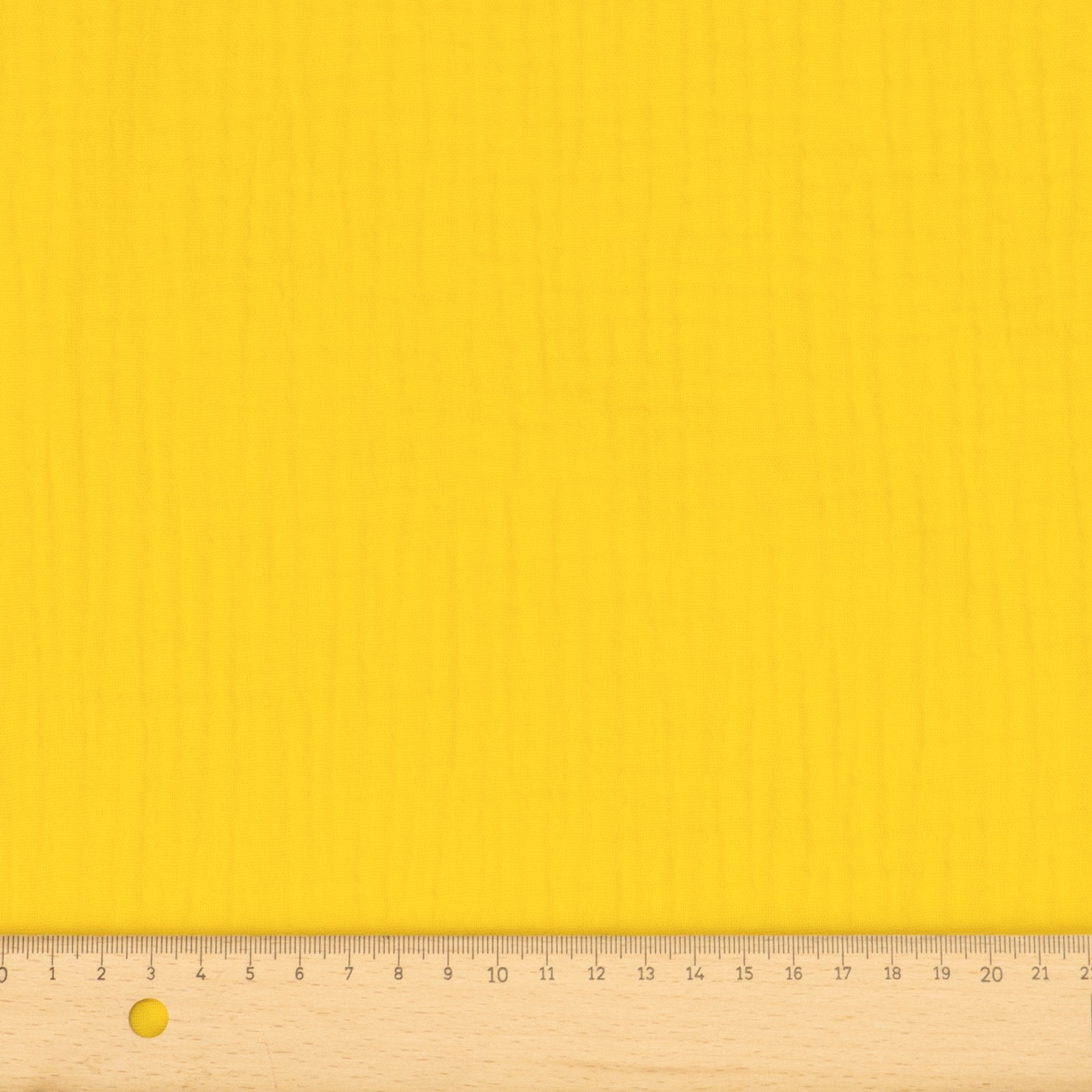 Baumwollstoff, Musselin, gelb, uni – Bild 4