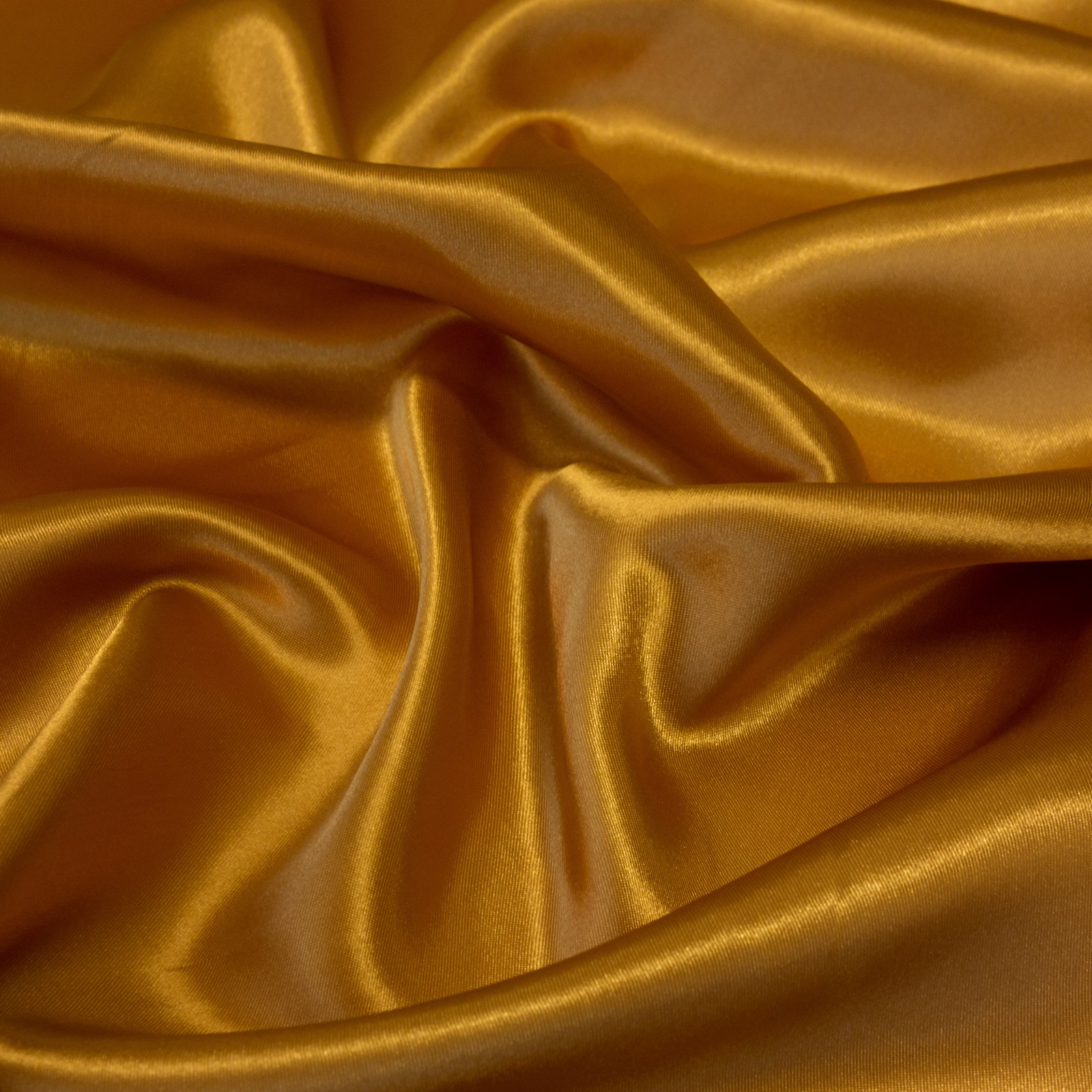 Satin, gold, uni – Bild 3