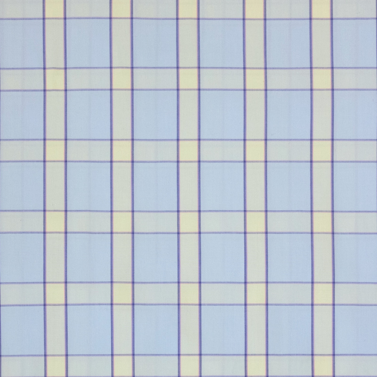 Baumwollstoff, Popeline, hellblau, beige, weiß, Webkaro – Bild 3