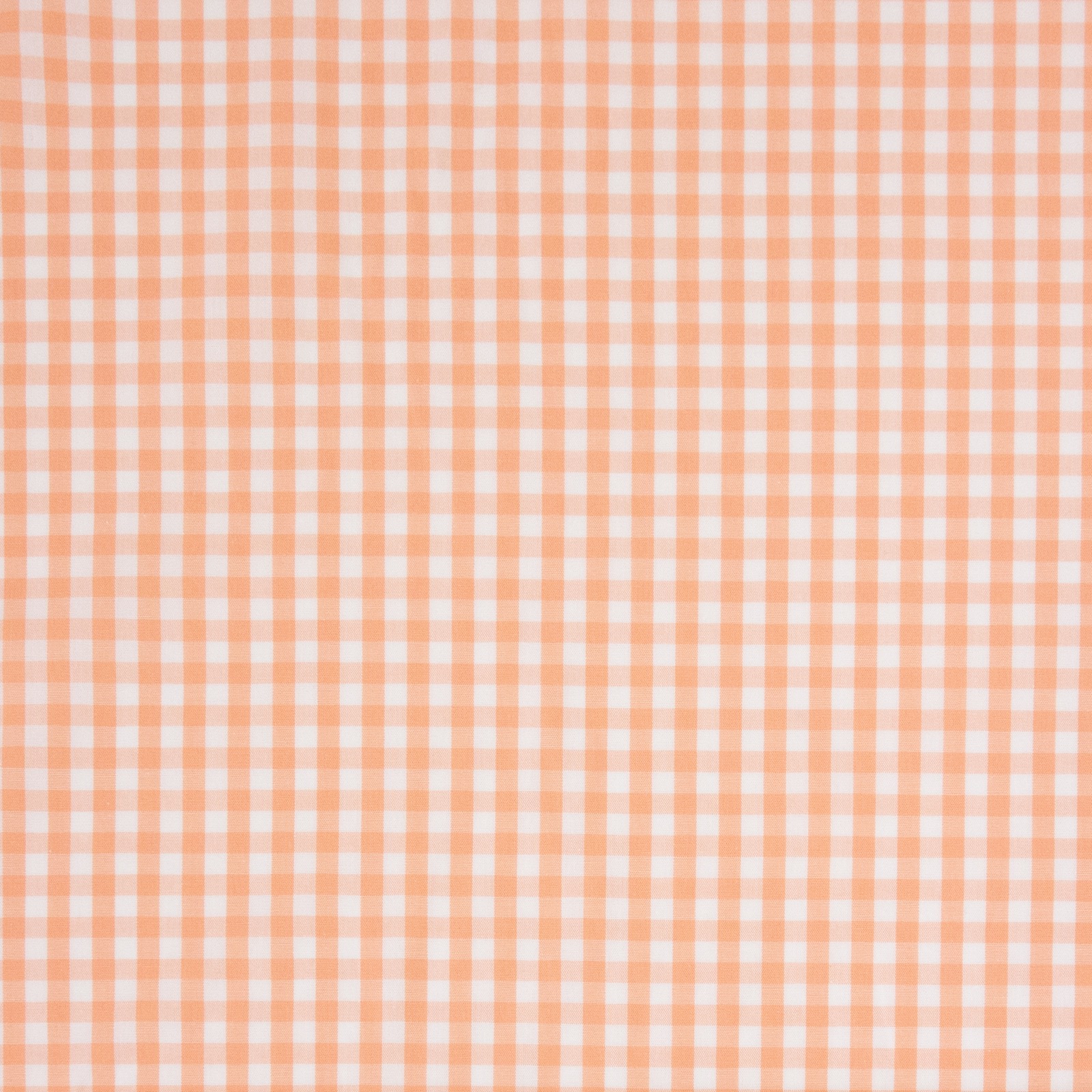 Baumwollstoff, Popeline, apricot, offwhite, Webkaro – Bild 4