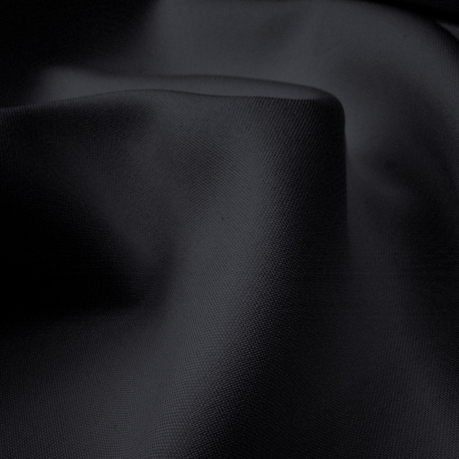 Kunstfasergewebe, uni, schwarz – Bild 3
