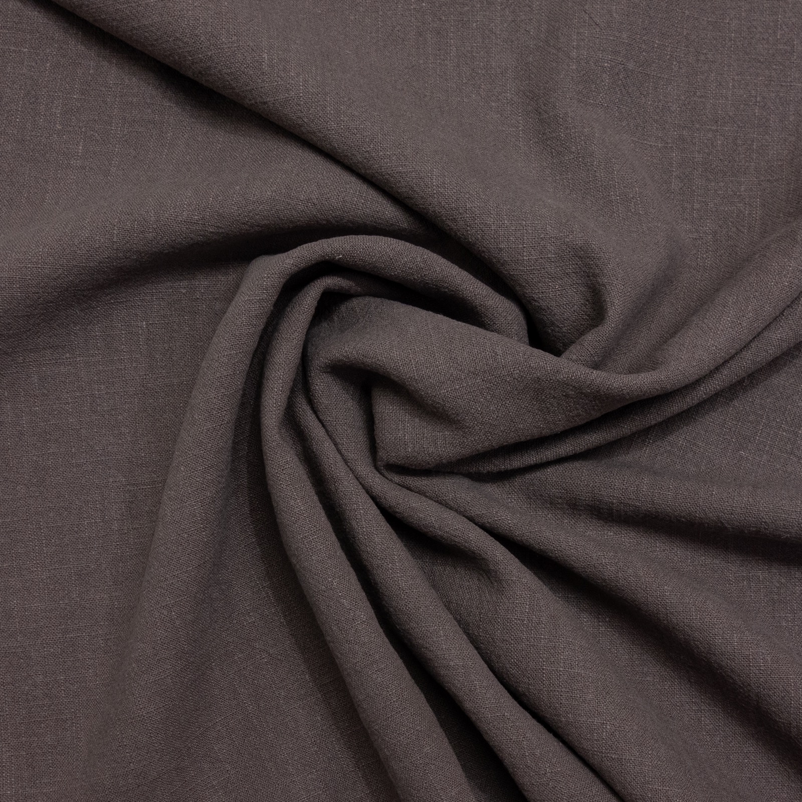 Leinen, uni, taupe dunkel