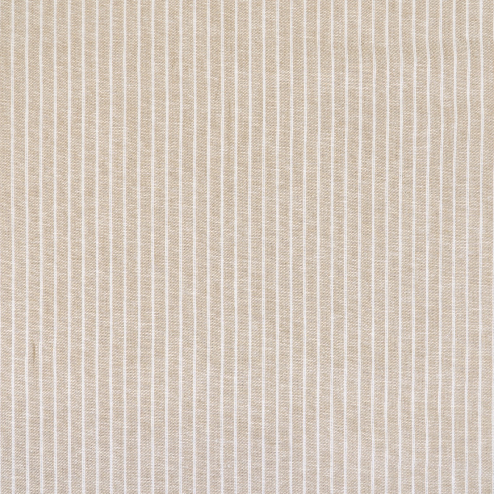 Leinengemisch, Baumwollstoff, weiß, beige, Webstreifen – Bild 4