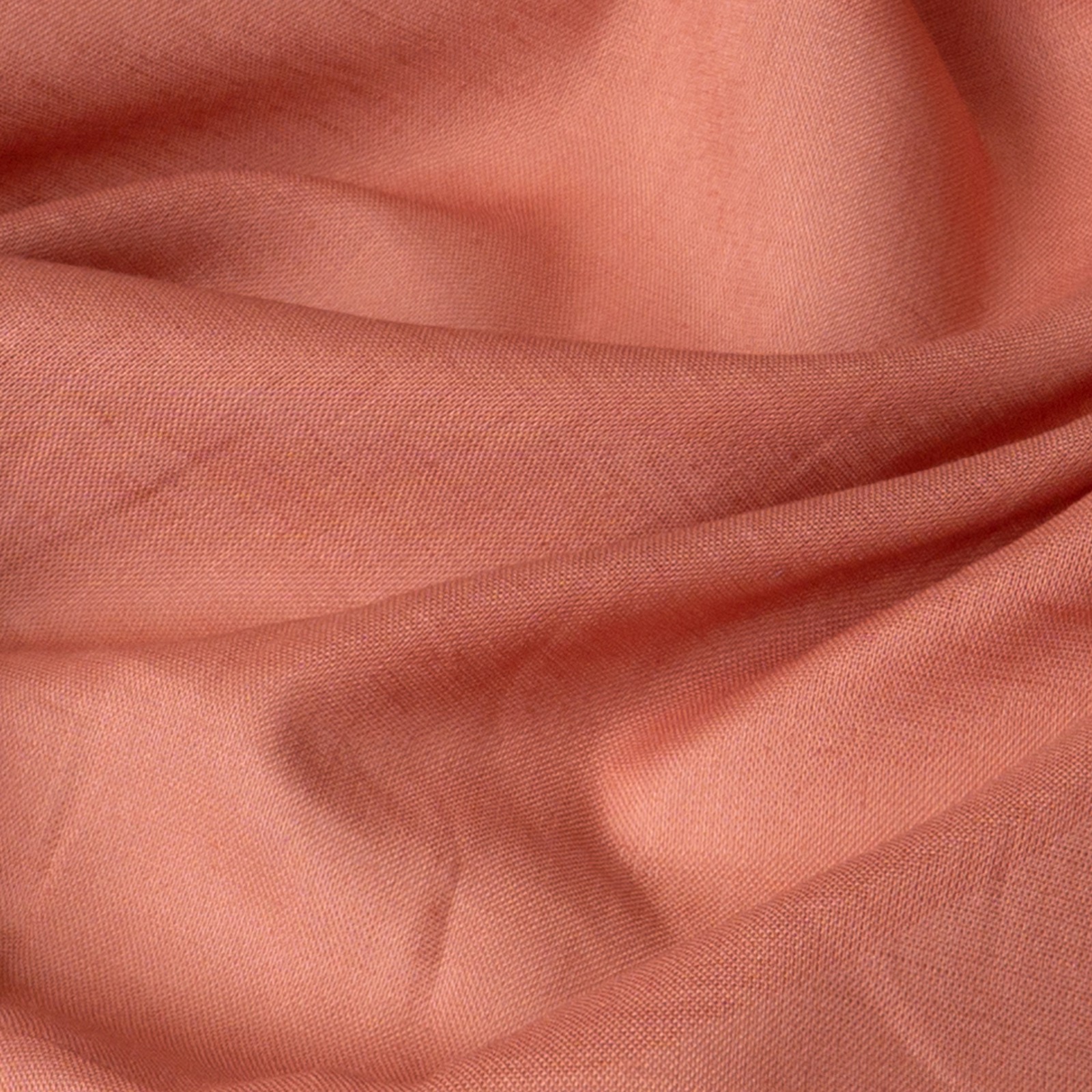 Bio Baumwollstoff, Voile, nude dunkel, uni – Bild 3