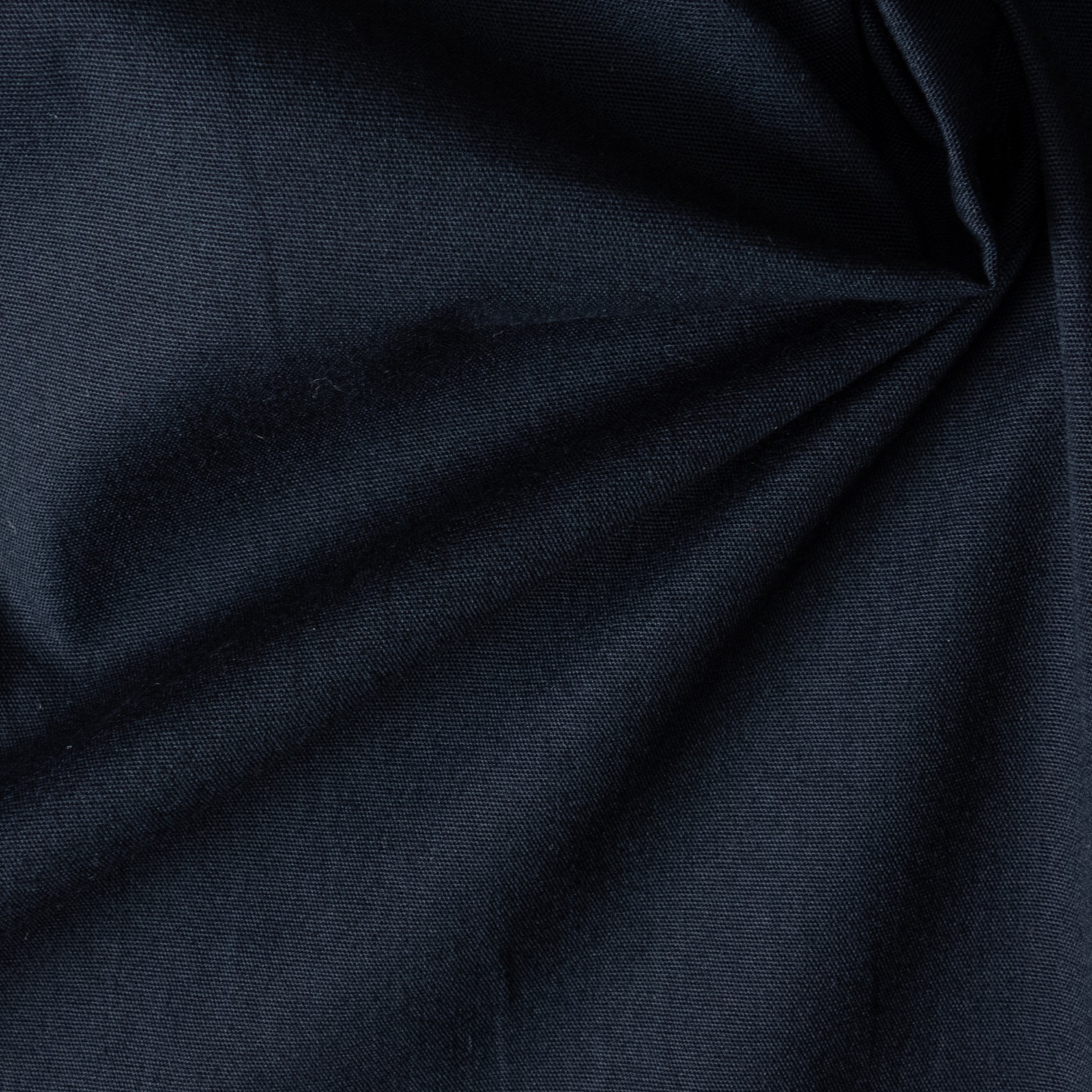 BIO Baumwollstoff, Popeline, schwarzblau, uni – Bild 3