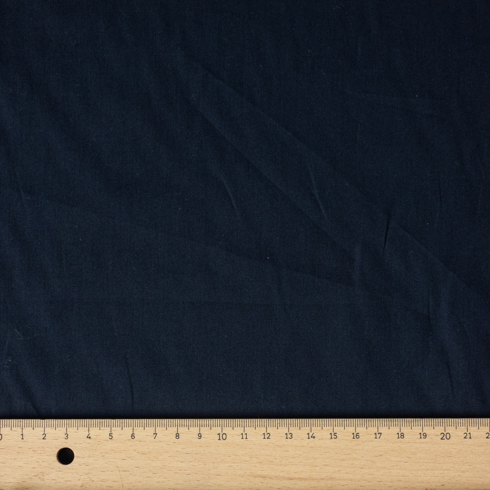 BIO Baumwollstoff, Popeline, schwarzblau, uni – Bild 5