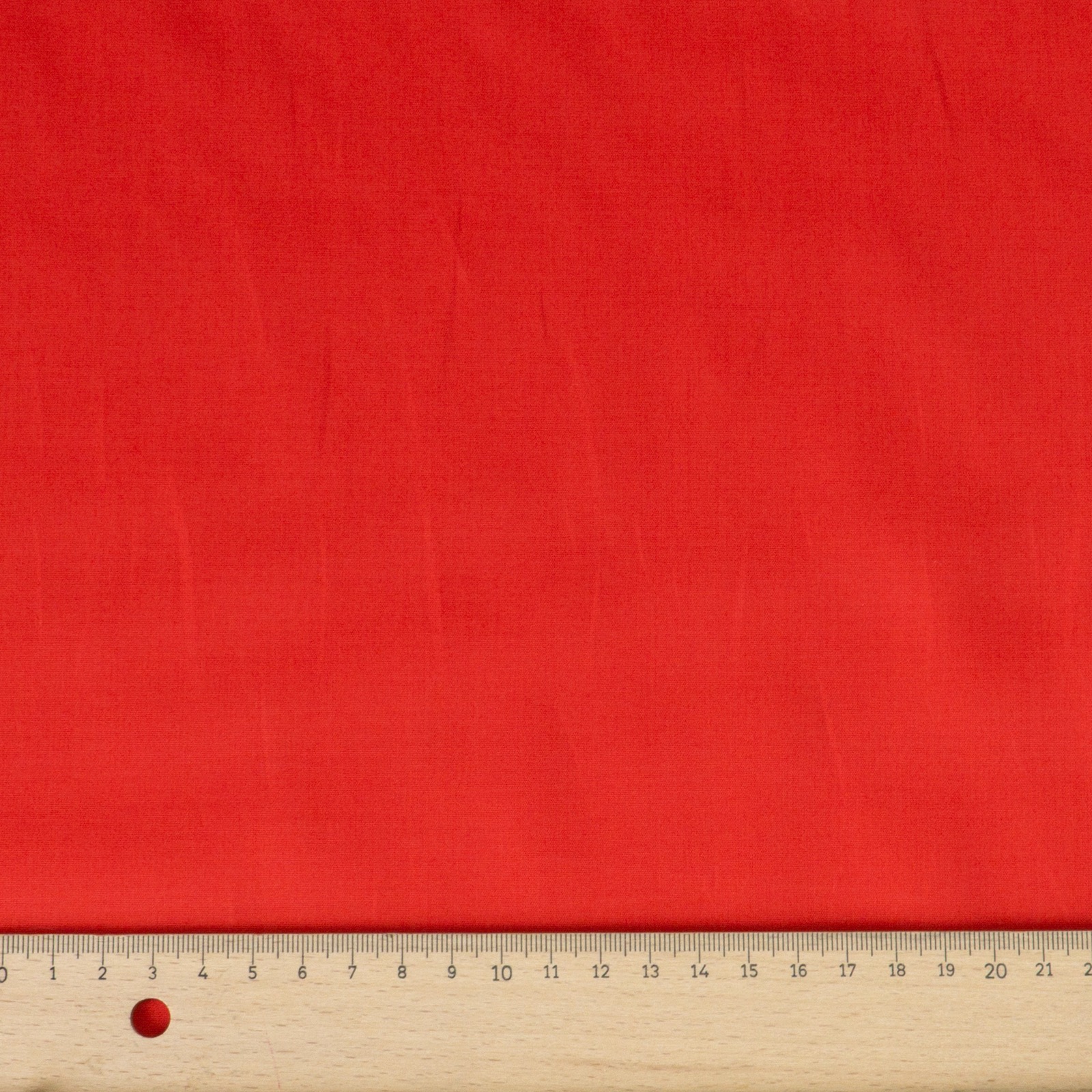 BIO Baumwollstoff, Popeline, rot, uni – Bild 4