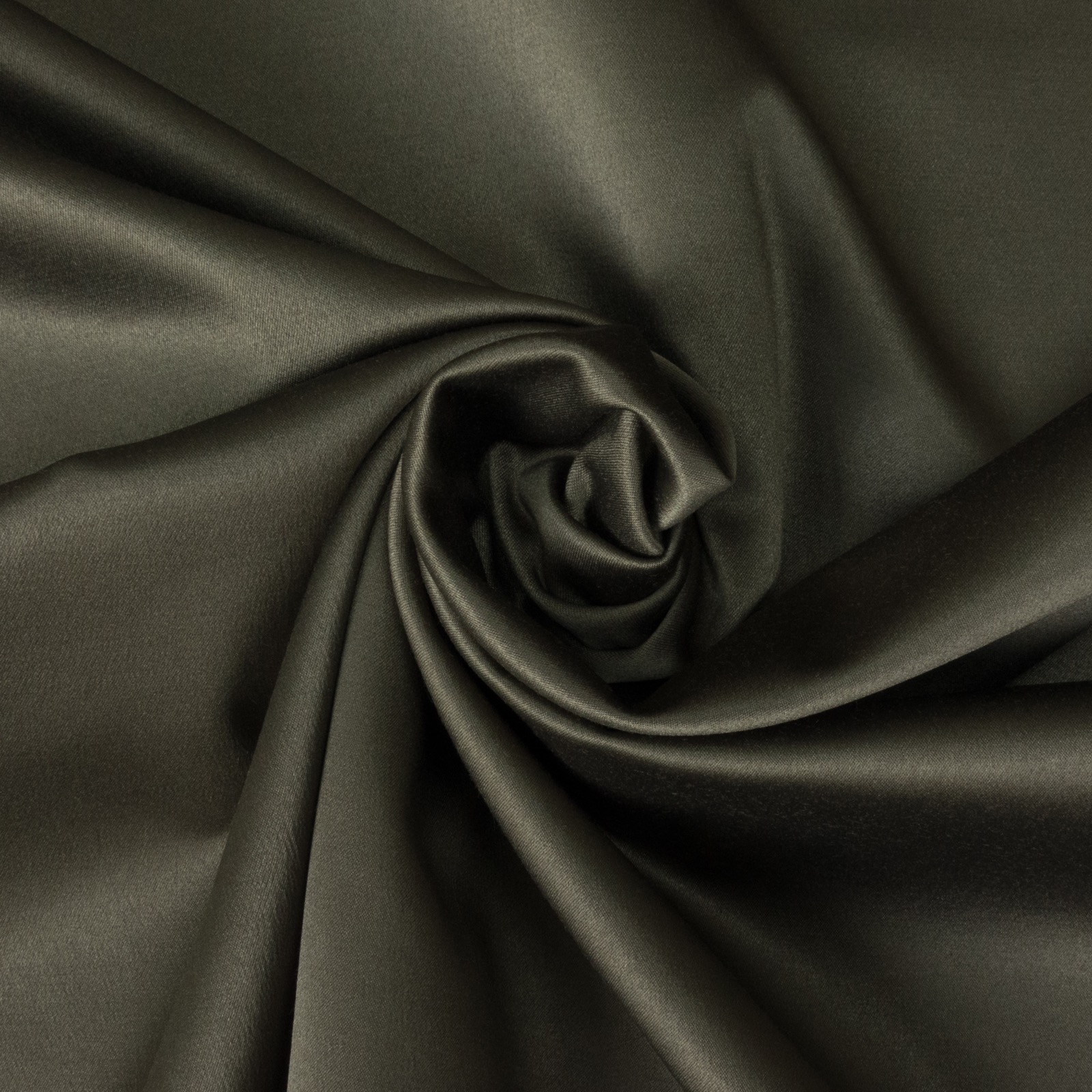 Satin, uni, taupe dunkel