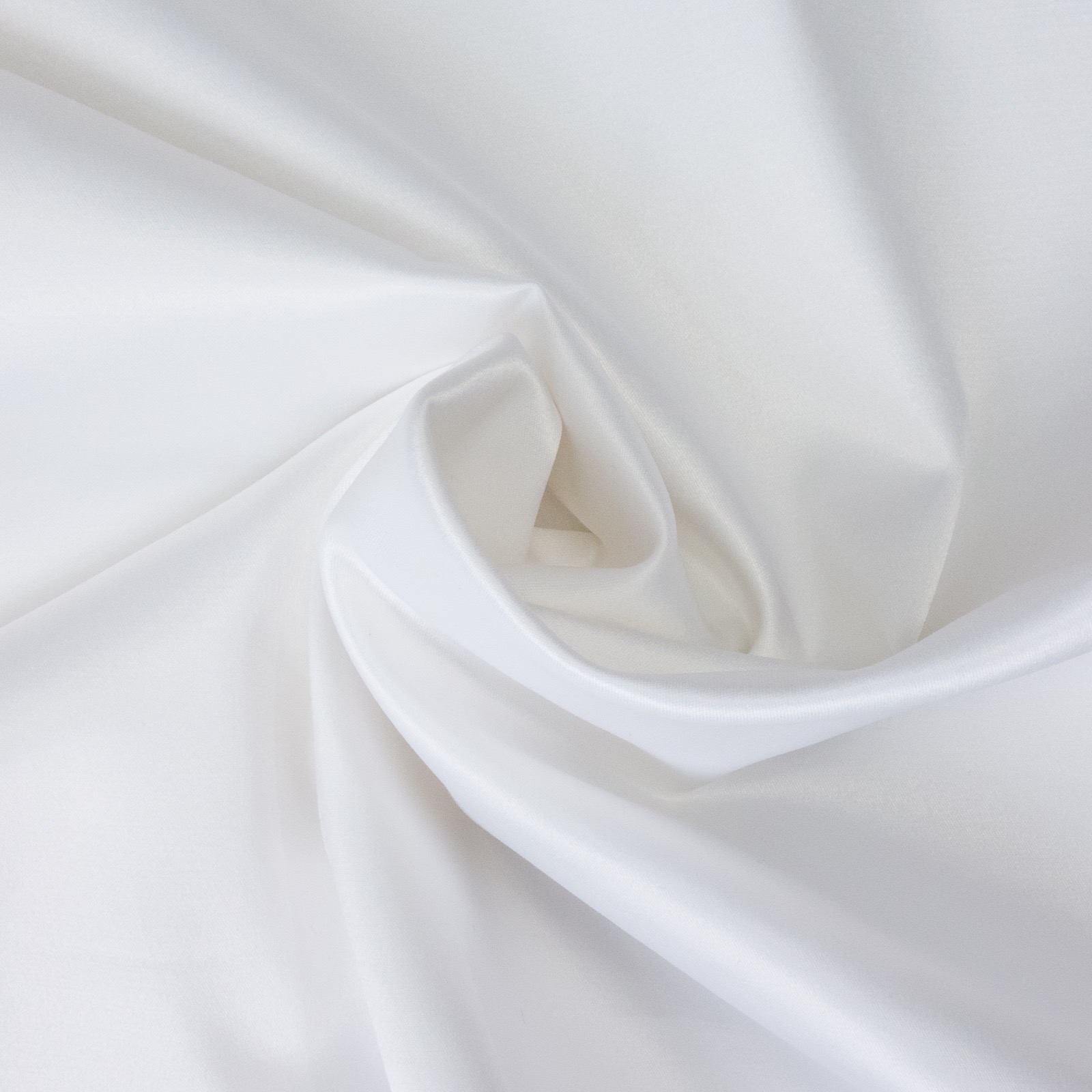 Satin, uni, weiß