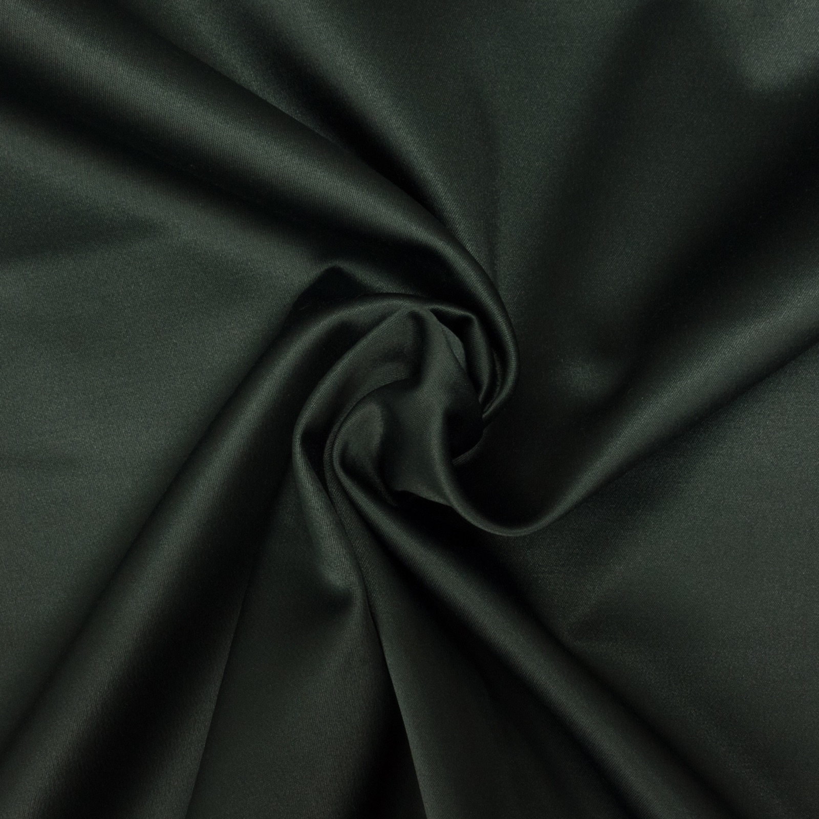 Satin, uni, dunkelgrün