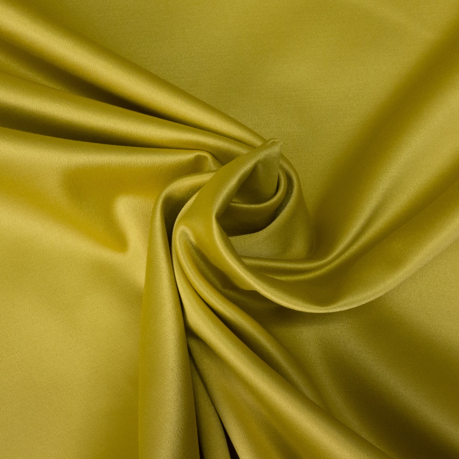 Satin, uni, gelb