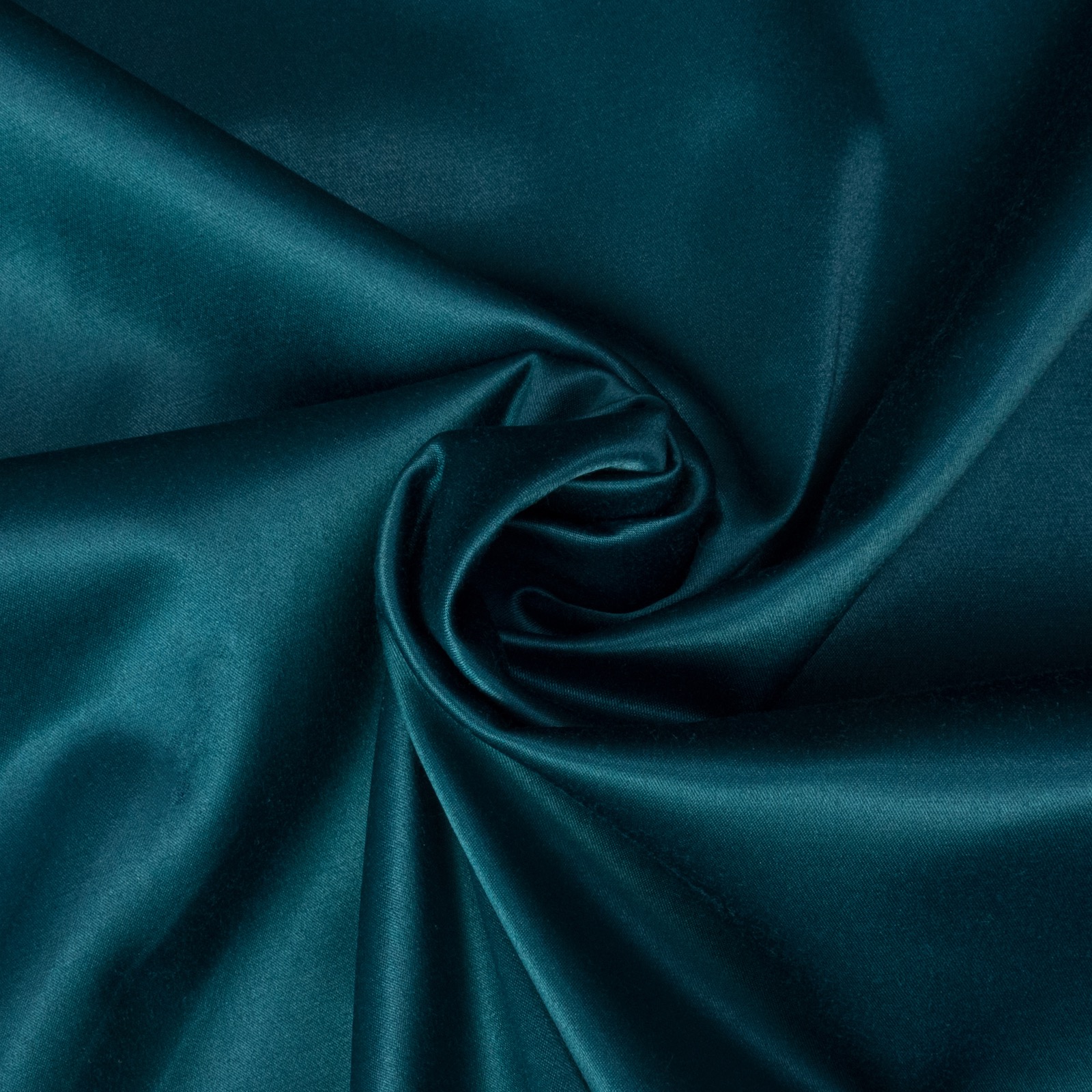 Satin, uni, petrol dunkel