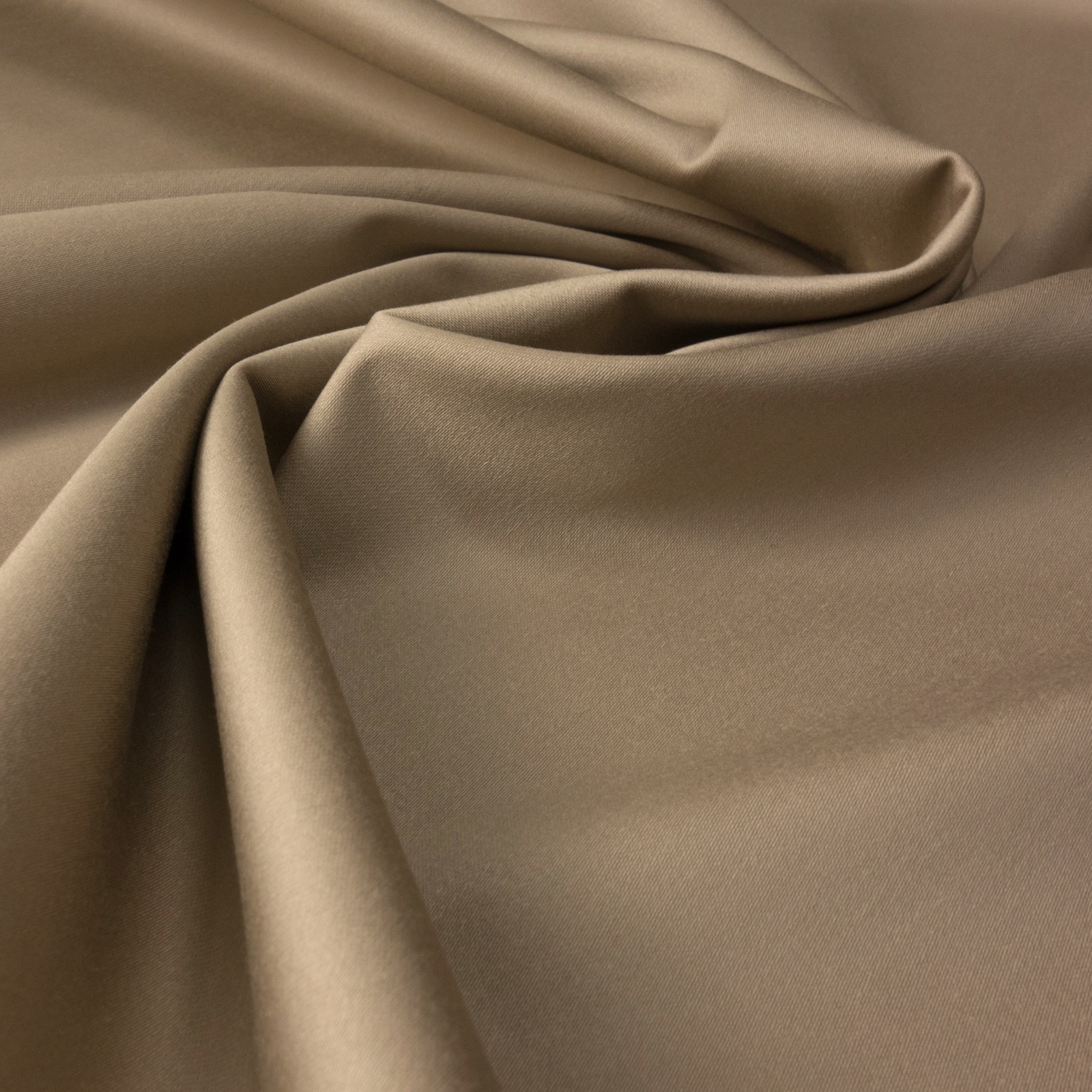Satin, uni, beige