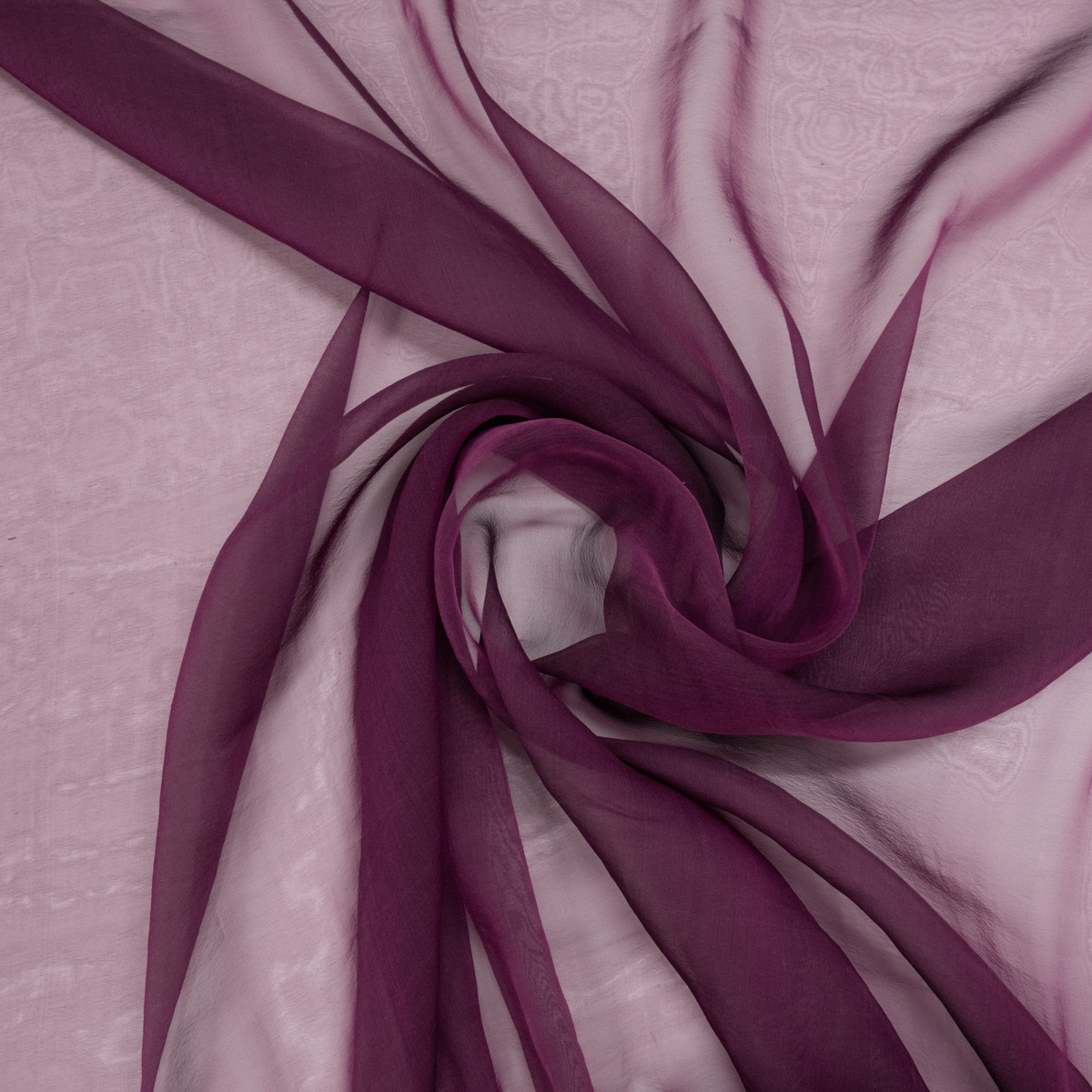 Organza, changierend, schwarz, magenta