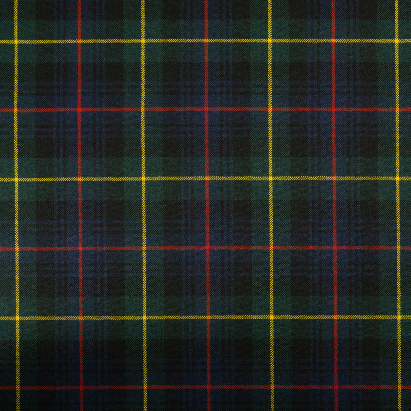 Wollstoff, Buntgewebe, dunkelblau, dunkelgrün, gelb, rot, Schottenkaro – Bild 4