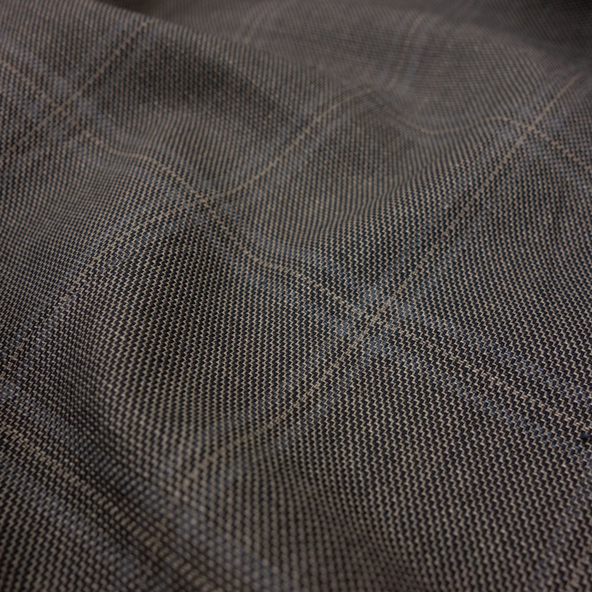 Buntgewebe, braun, Karo – Bild 4