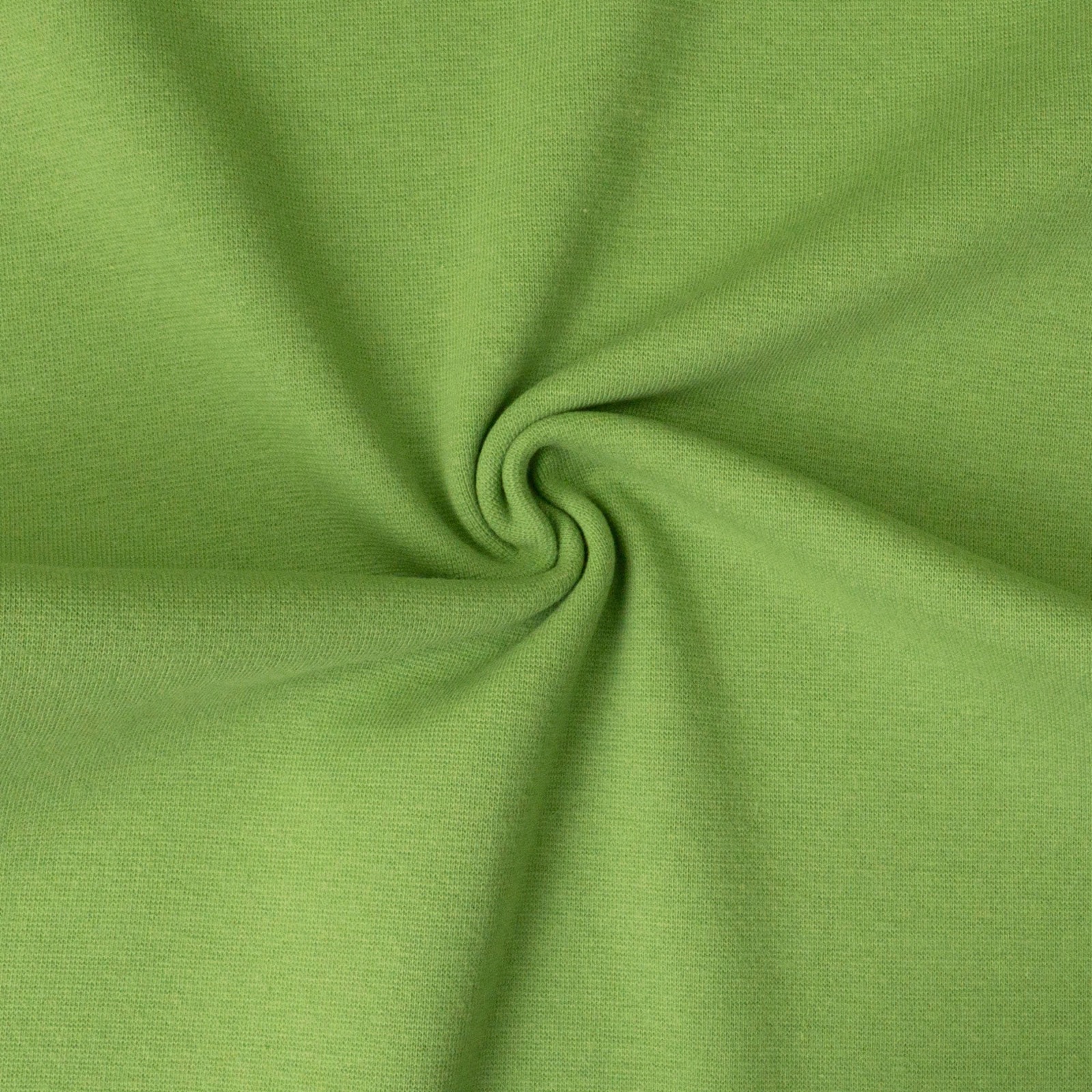 elastischer Bündchenstoff, grün, uni