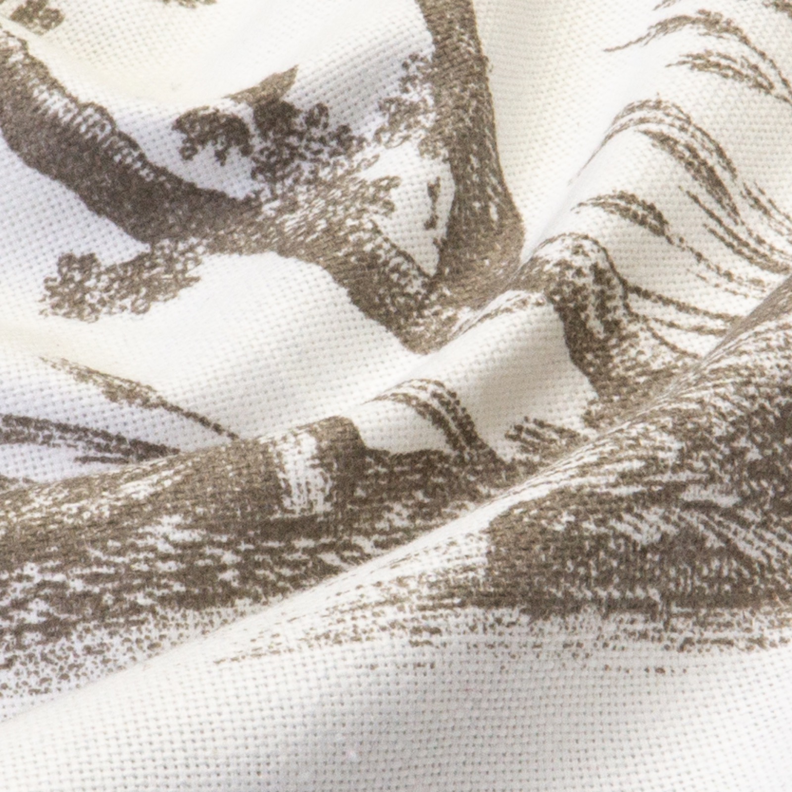 Dekostoff, Panama, offwhite, taupe, figürliche Motive – Bild 3