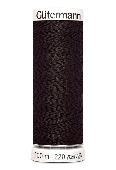 Nähgarn, M303, 100PE, Schwarzbraun, 200 m