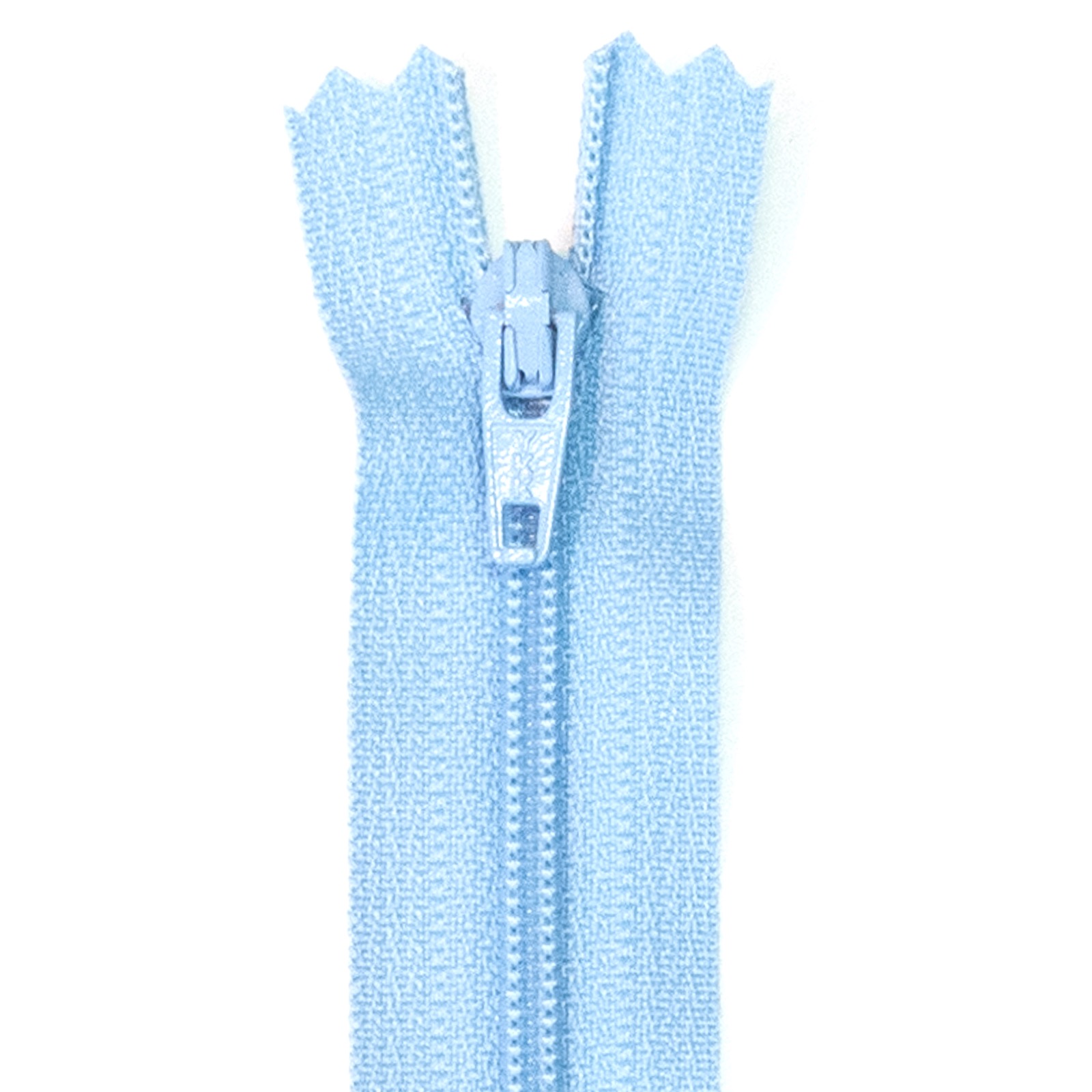 Reißverschluss nicht teilbar, Kunststoffspirale, Pastellblau, 60 cm