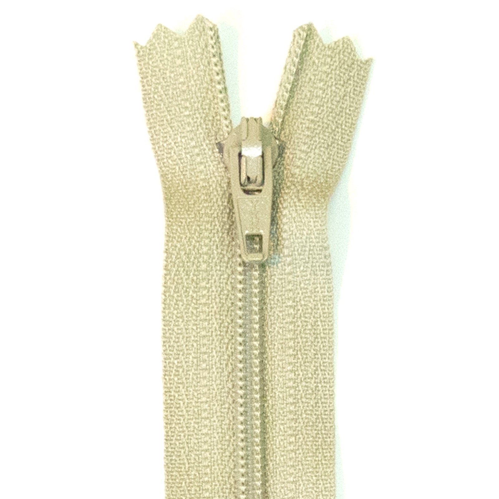 Reißverschluss nicht teilbar, Kunststoffspirale, Pastellgrün, 12 cm