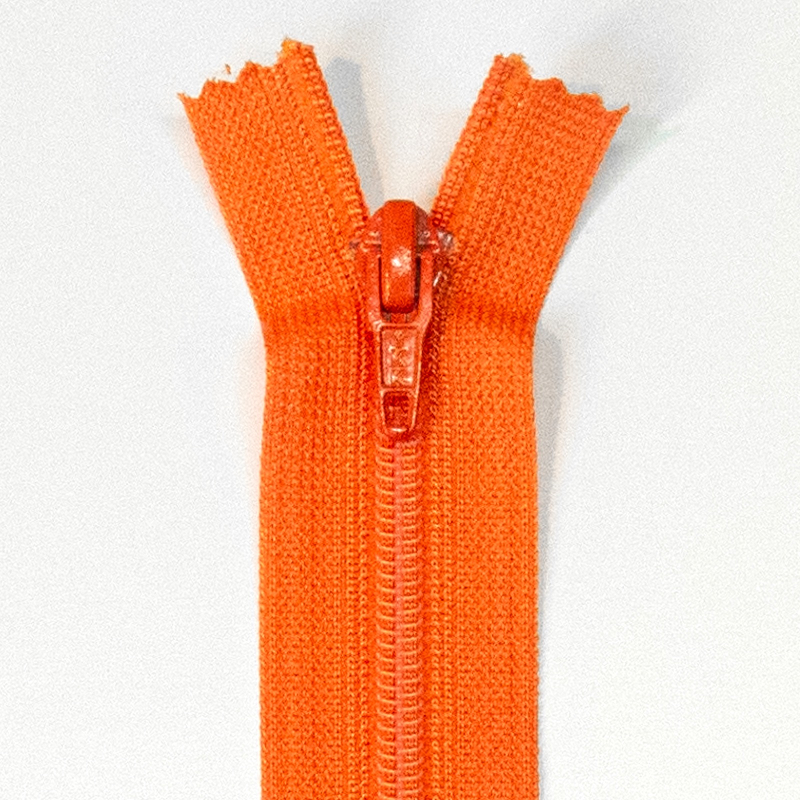 Reißverschluss nicht teilbar, Kunststoffspirale, Orange, 16 cm