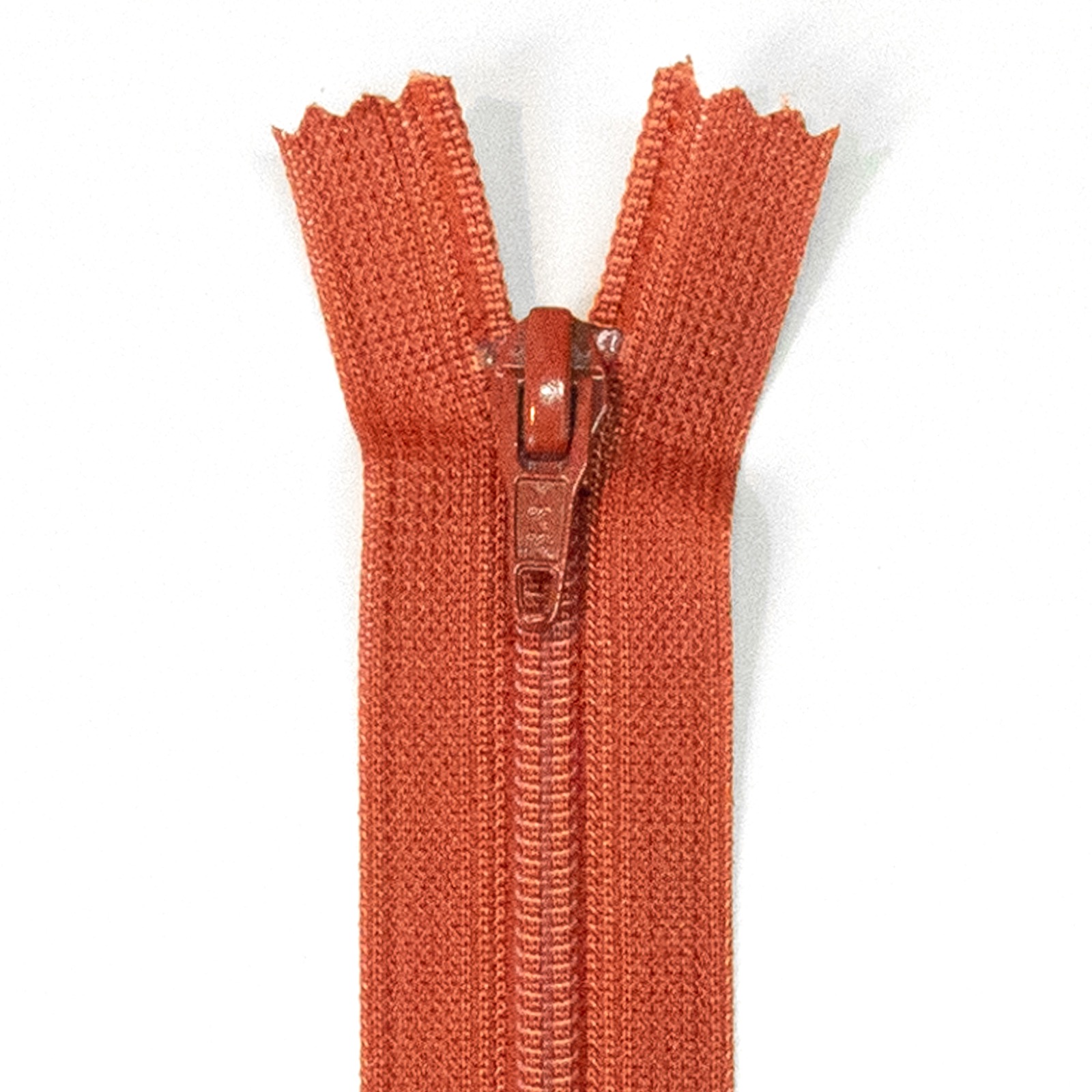 Reißverschluss nicht teilbar, Kunststoffspirale, Rost, 40 cm