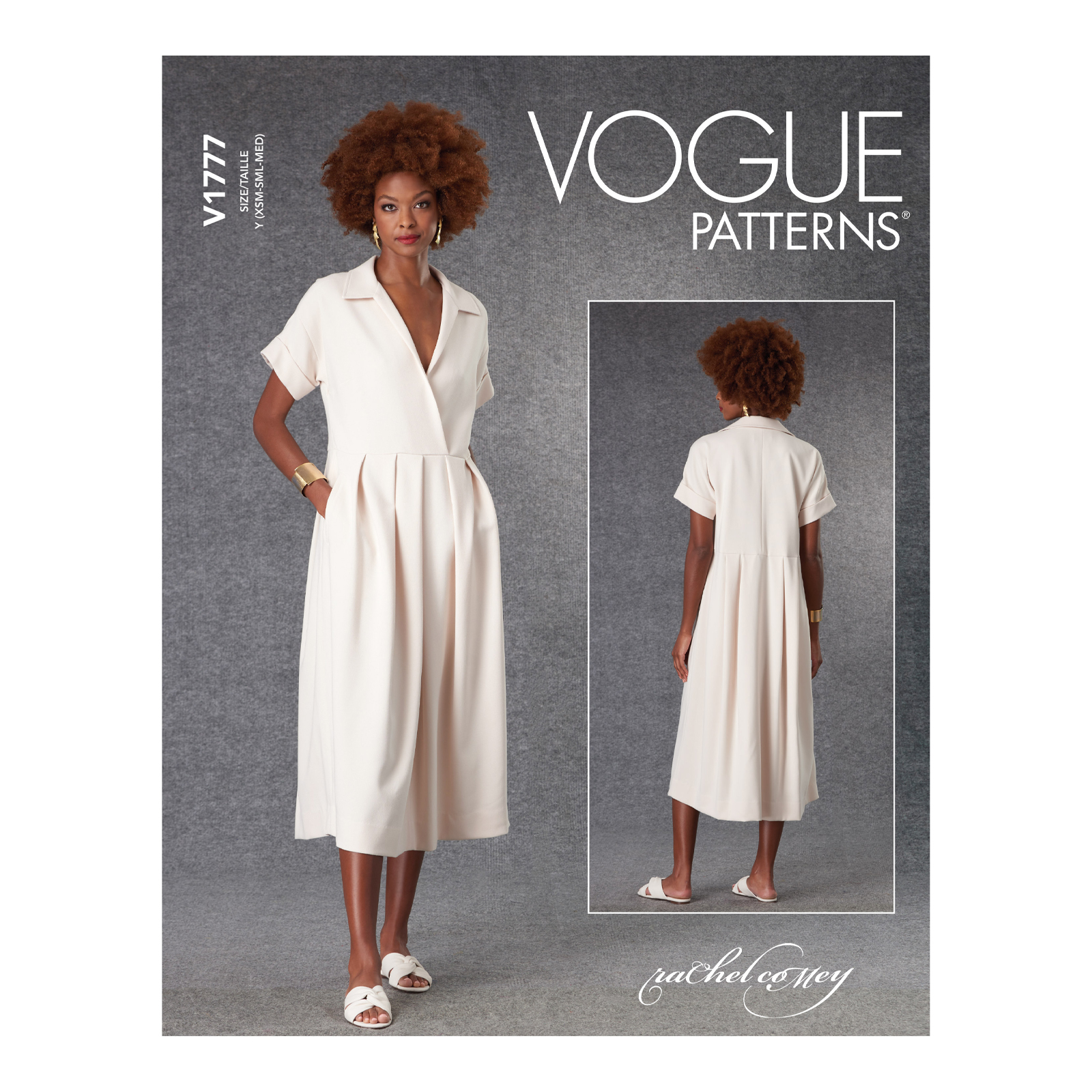 Einzelschnittmuster Vogue, kleine Größen, Kleid, Orange