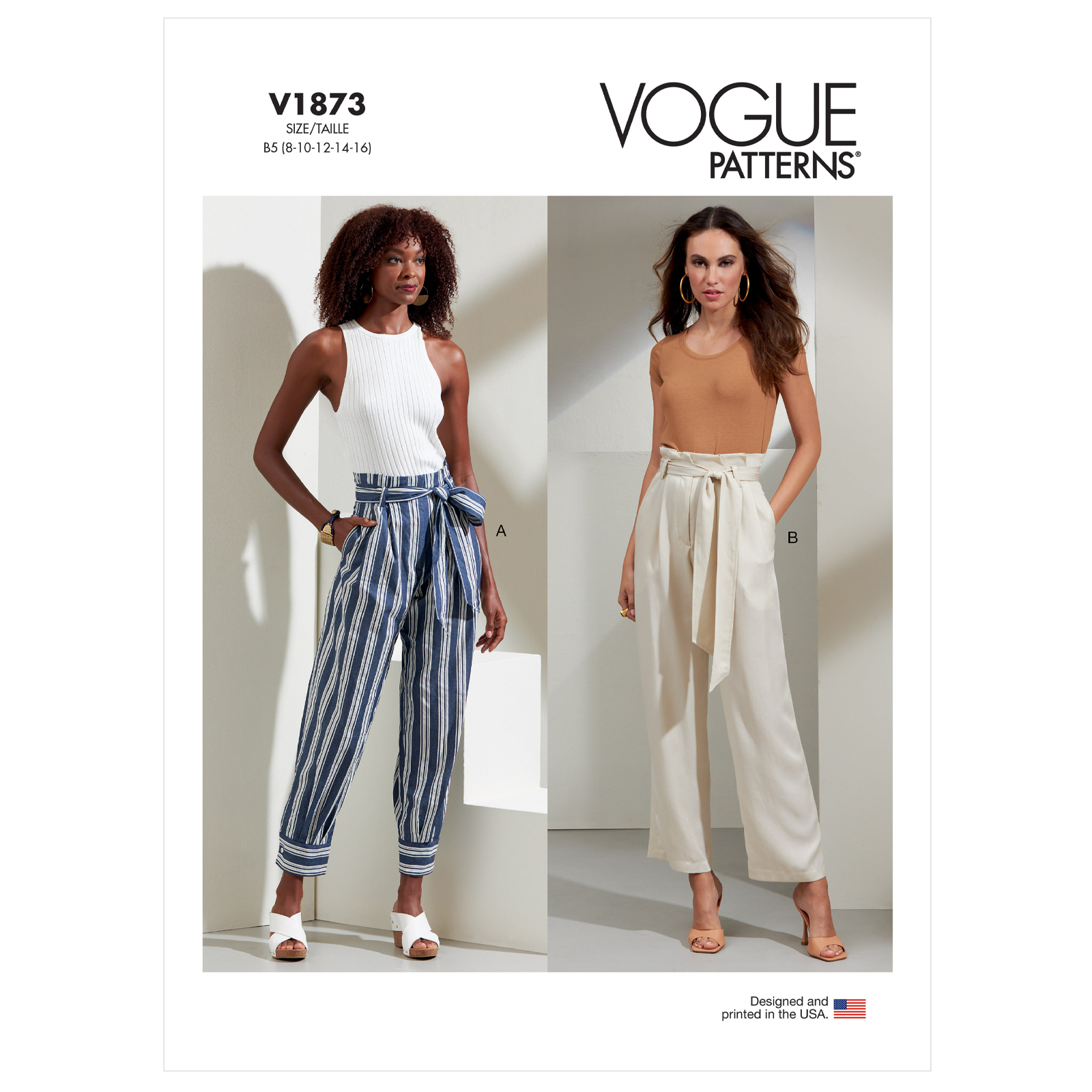 Einzelschnittmuster Vogue, kleine Größen, Hose, Grün