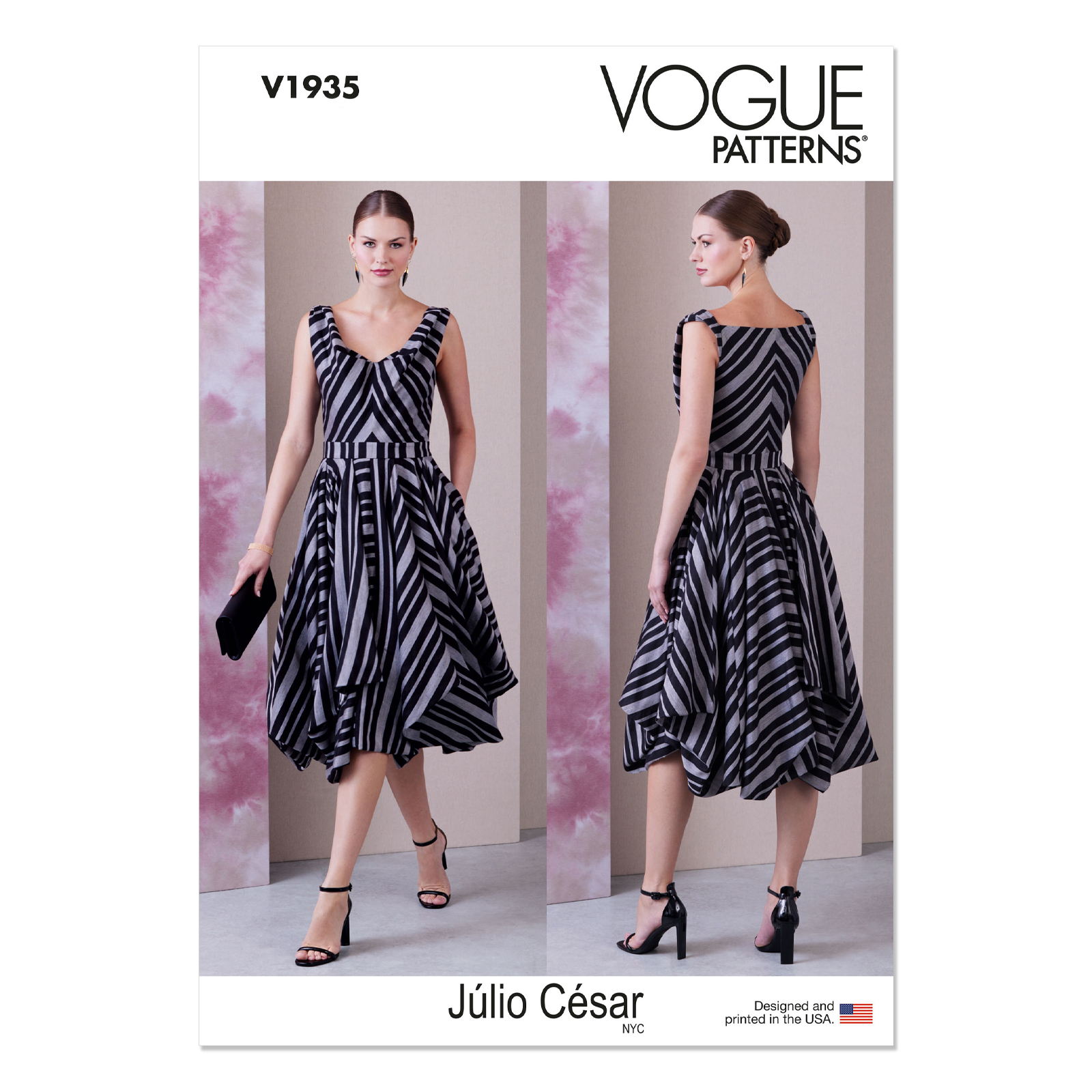 Einzelschnittmuster Vogue, kleine Größen, Kleid, Orange