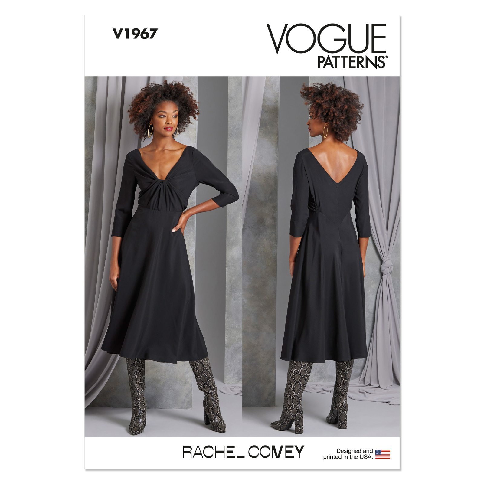 Einzelschnittmuster Vogue, kleine Größen, Kleid, Orange
