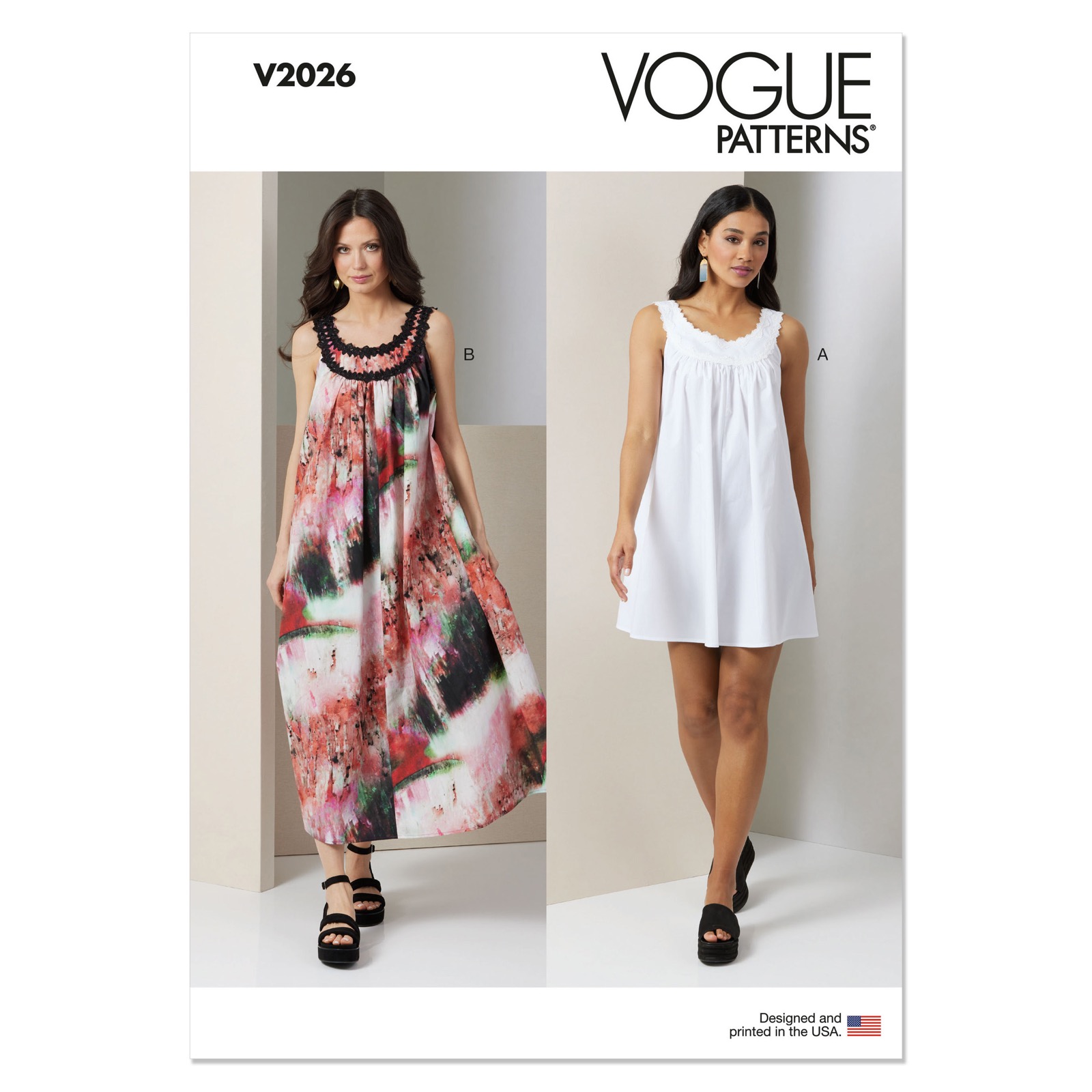 Einzelschnittmuster Vogue, kleine Größen, Kleid, grün