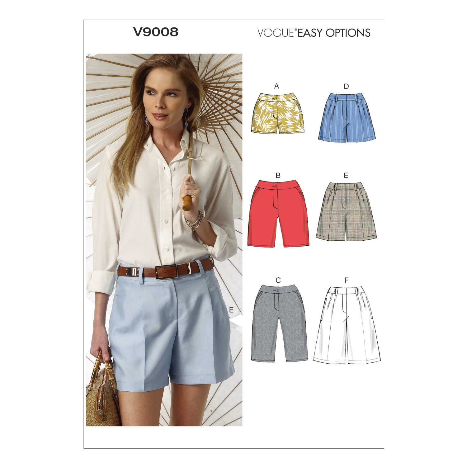 Einzelschnittmuster Vogue, kleine Größen, Hose, Grün