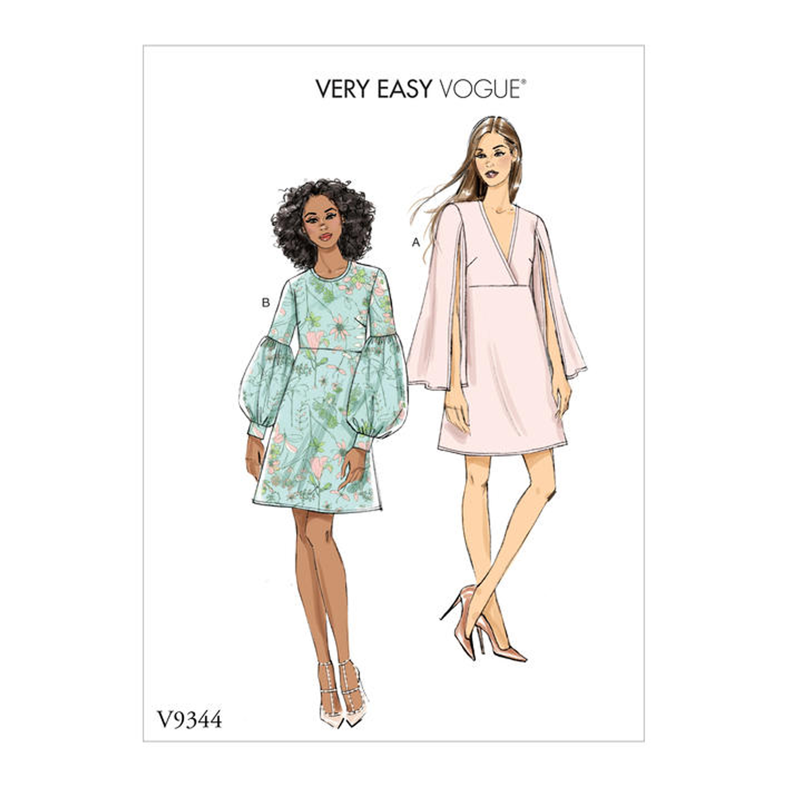 Einzelschnittmuster Vogue, kleine Größen, Kleid, Rot