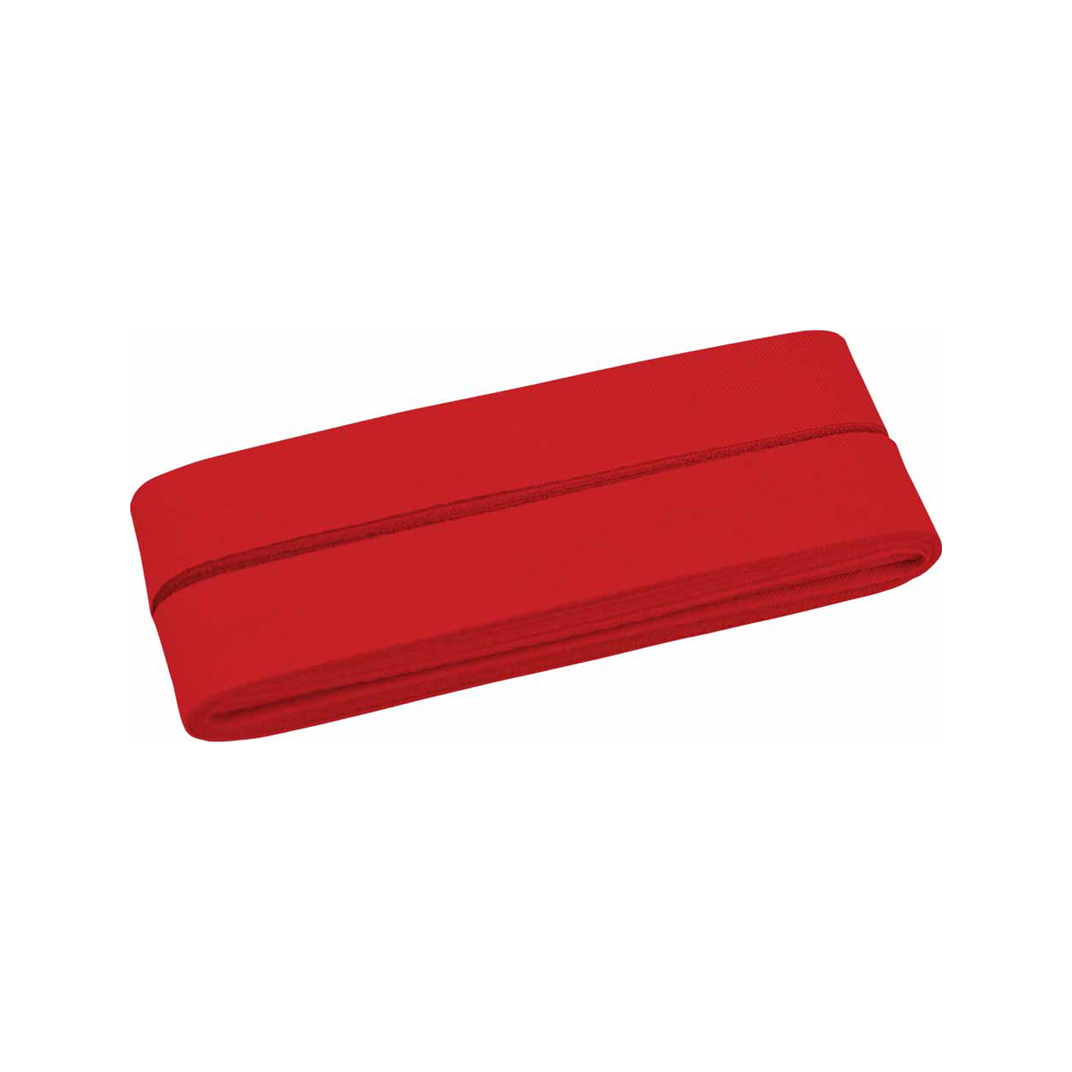 Schrägband, gewebt, Stück, 100% CO, Rot, B: 40/20 mm, L: 5 m