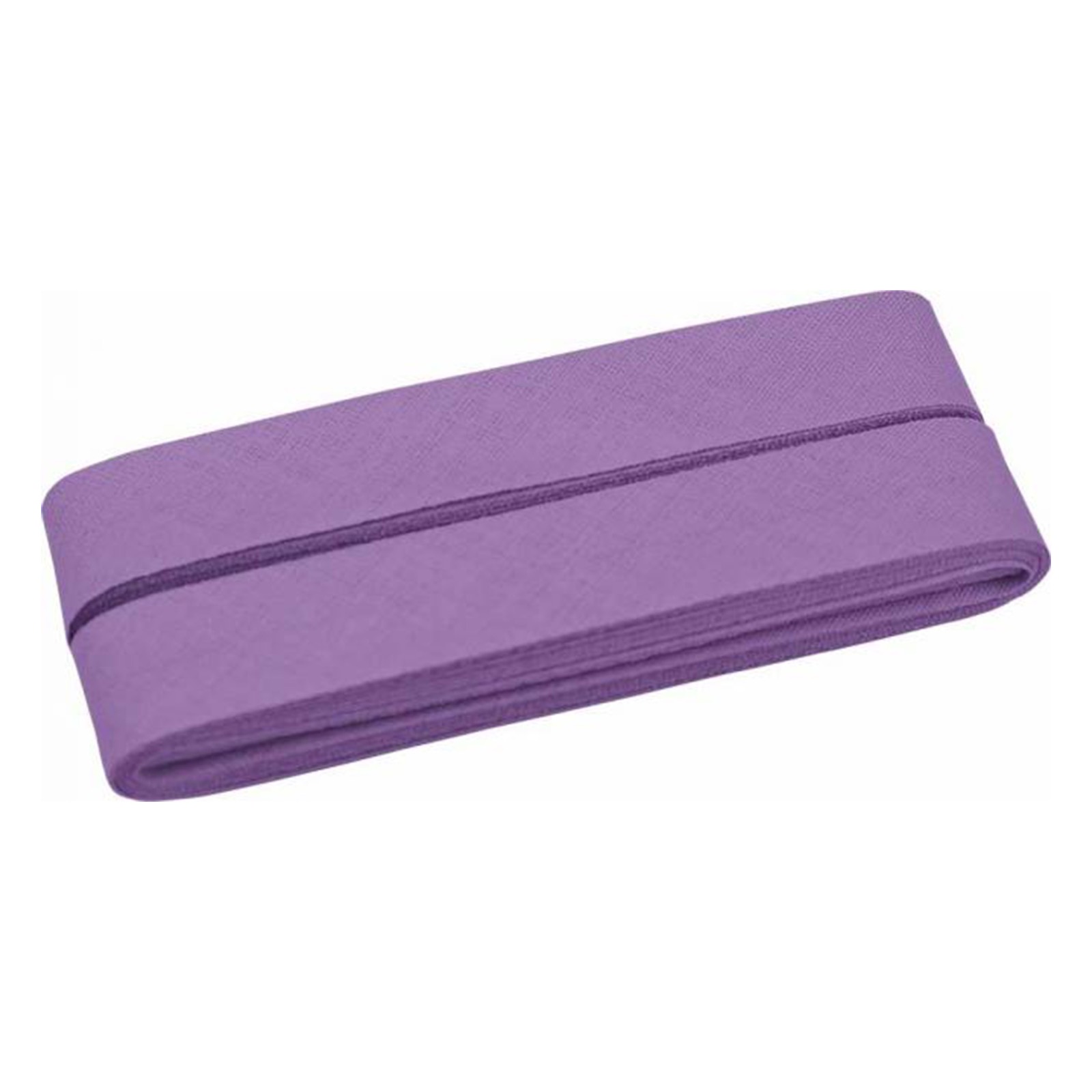 Schrägband, gewebt, Stück, 100% CO, flieder dunkel, B: 40/20 mm, L: 5 m