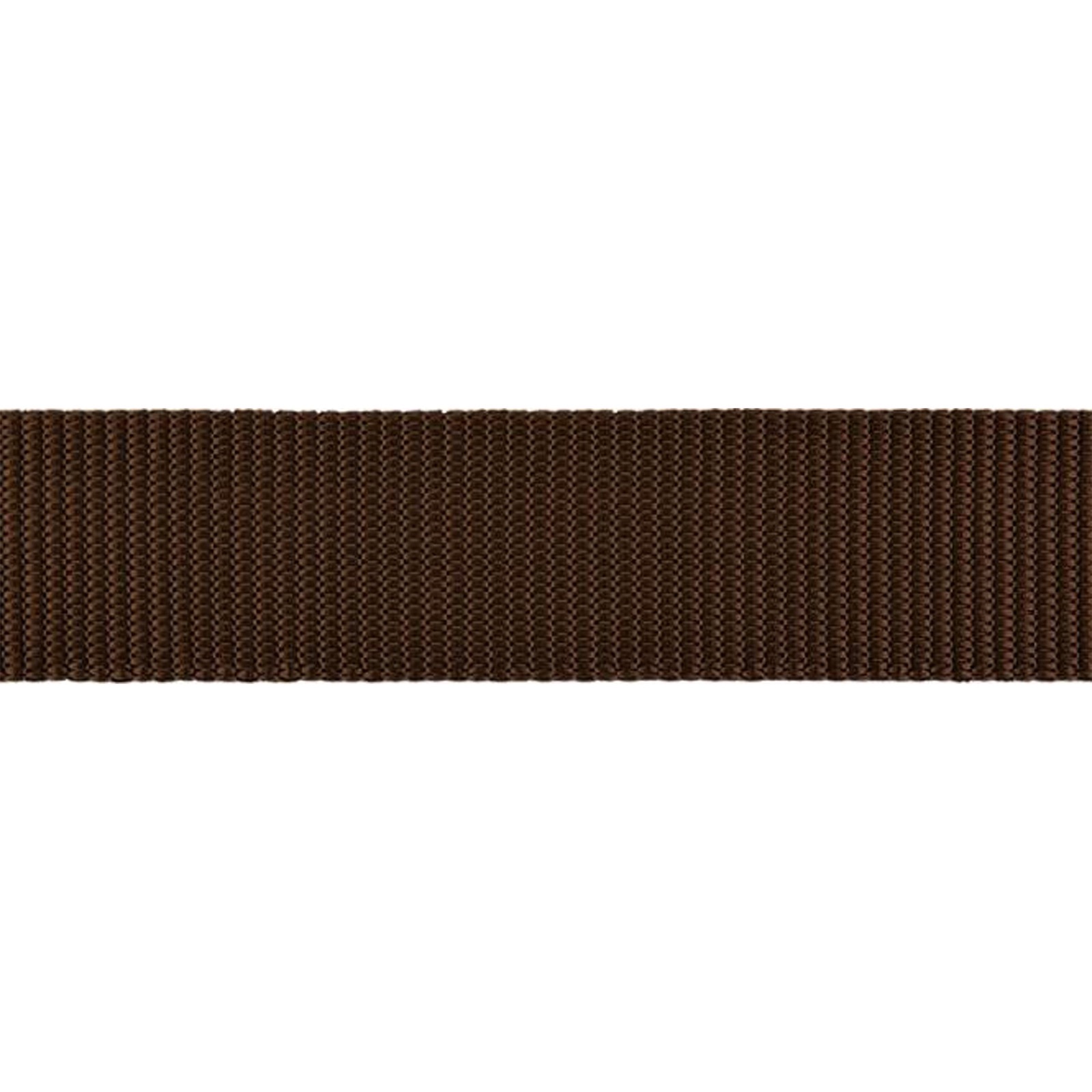 Gurtband, Meterware, Kunstfaser, Dunkelbraun, 30 mm