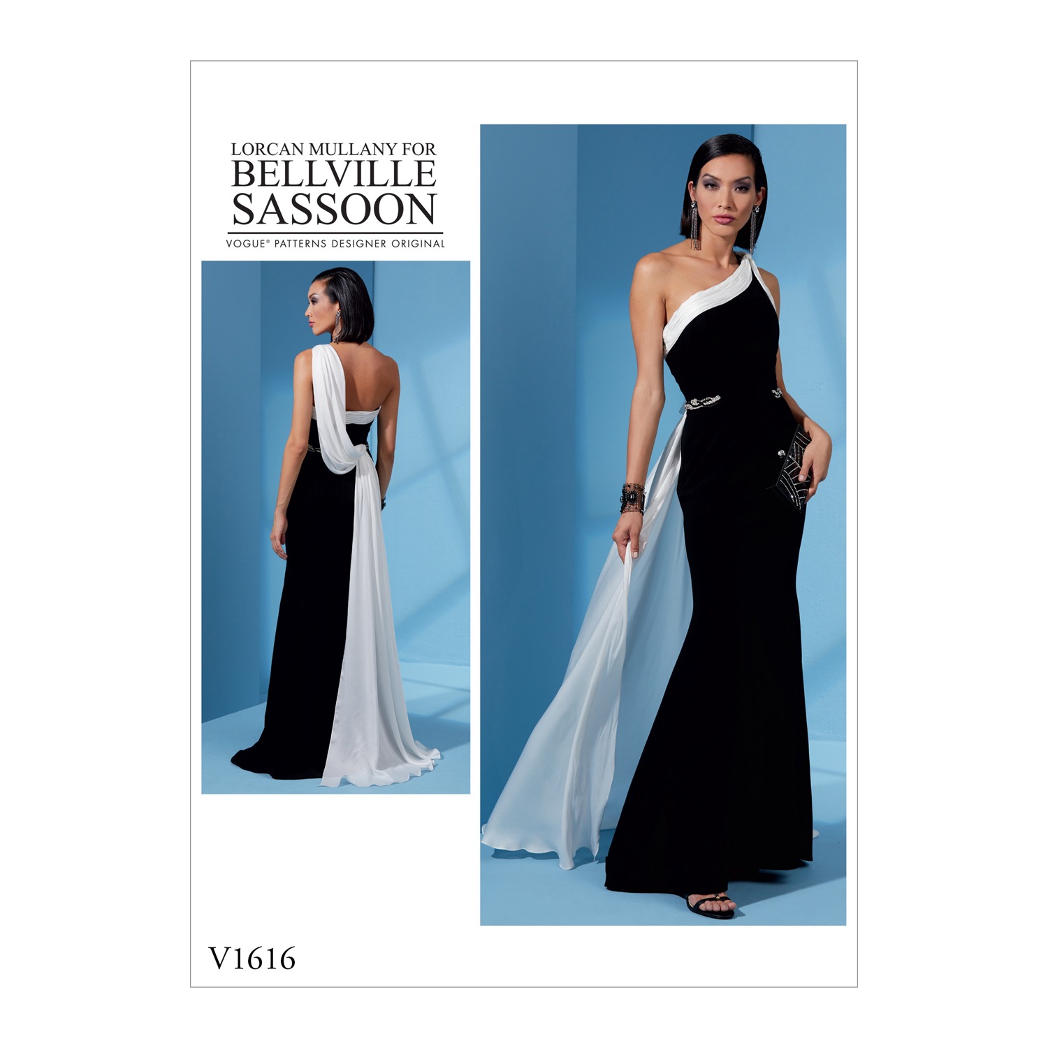 Einzelschnittmuster Vogue, Kleid, große Größen, Orange