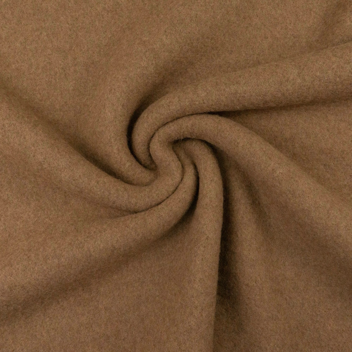 Wollfleece, uni, braun