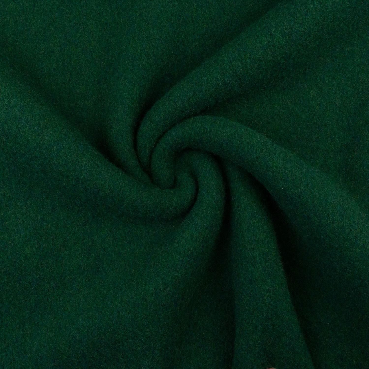 Wollfleece, uni, dunkelgrün