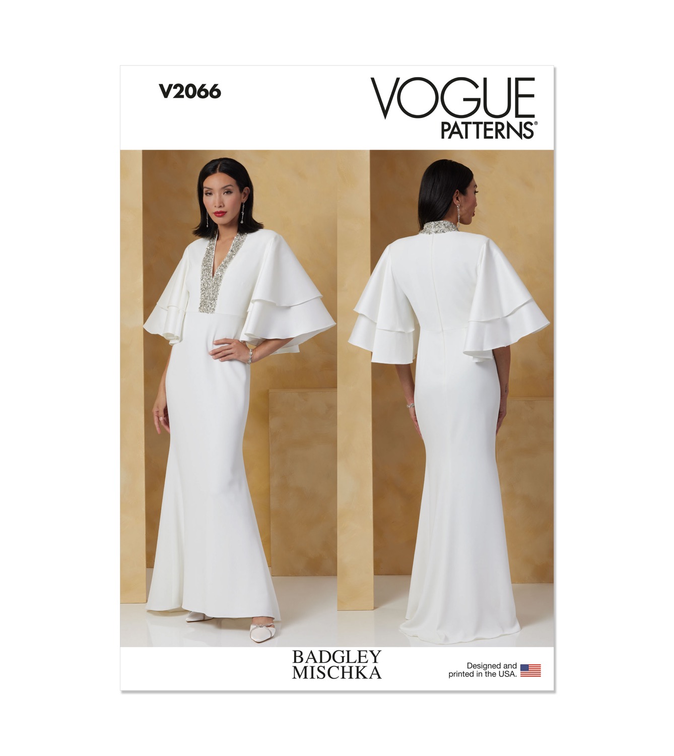 Einzelschnittmuster Vogue, kleine Größen, Kleid, Orange
