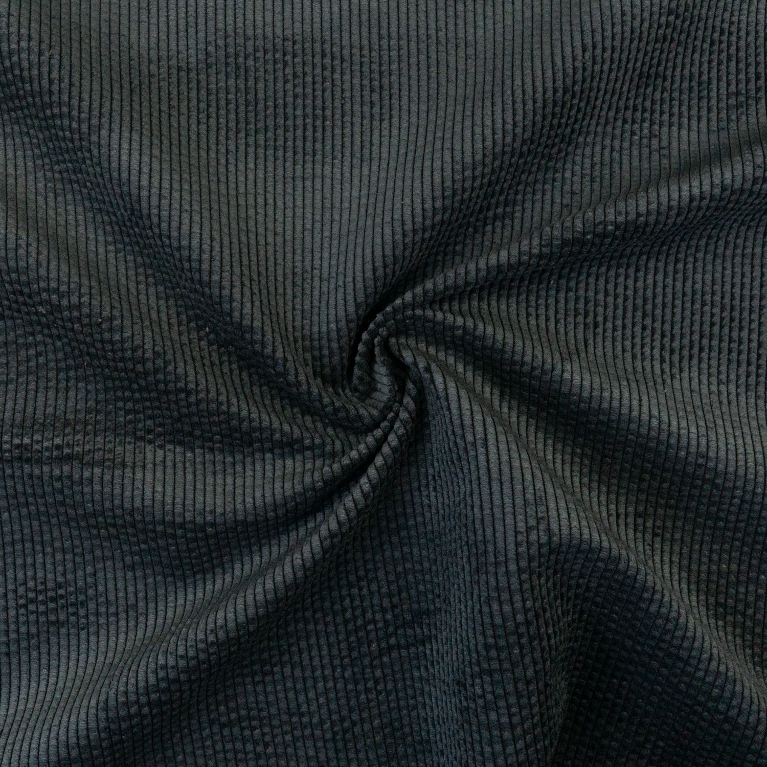 robuster Polsterstoff, Cordstoff, dunkelgrau, uni