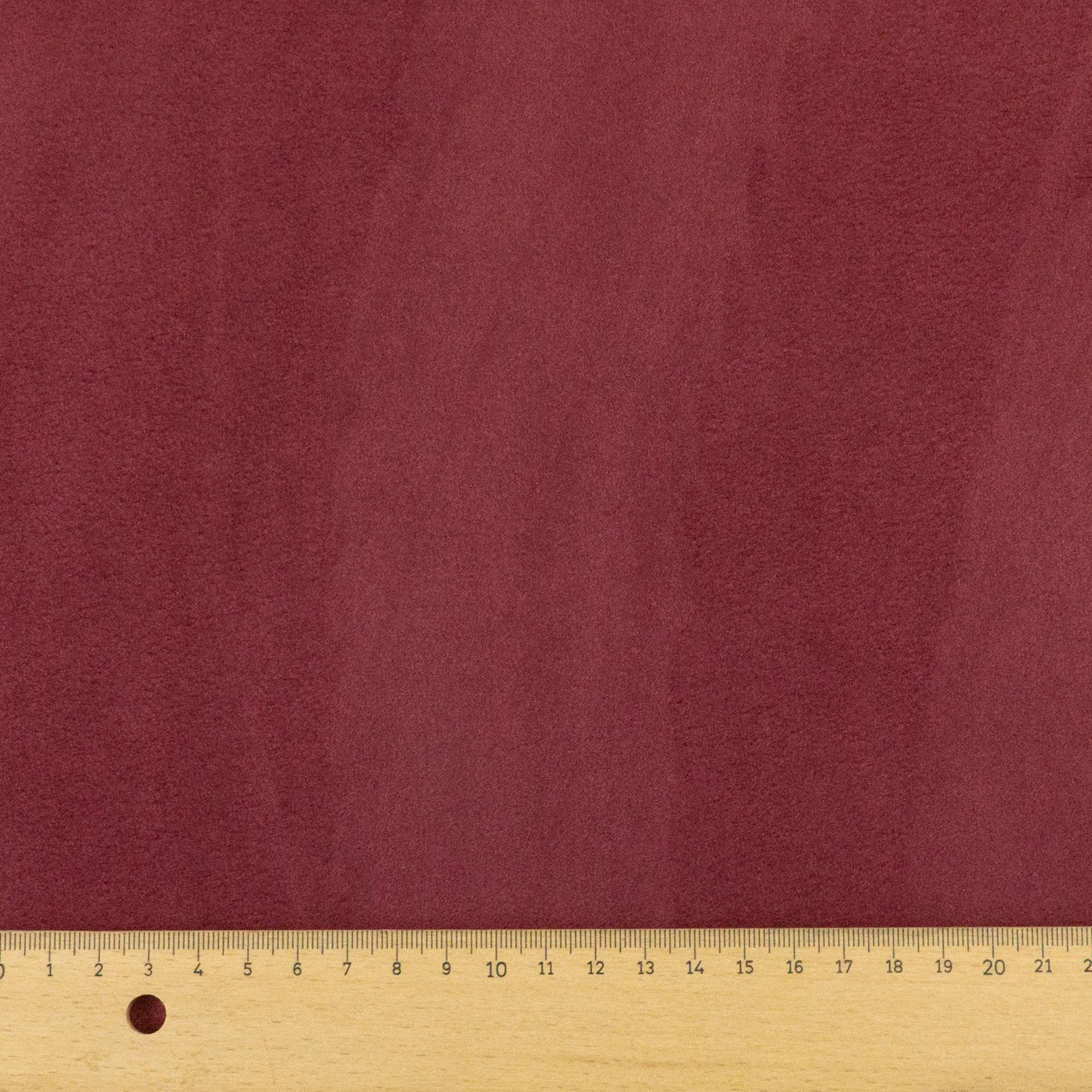 elastischer Velour, Lederimitat, dunkelrot, uni – Bild 5