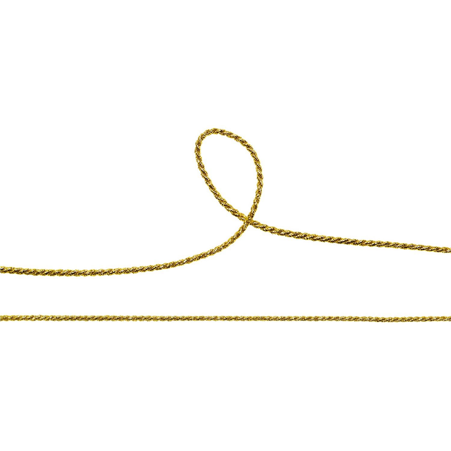 Kordel, rund, Meterware, gold, 5 mm