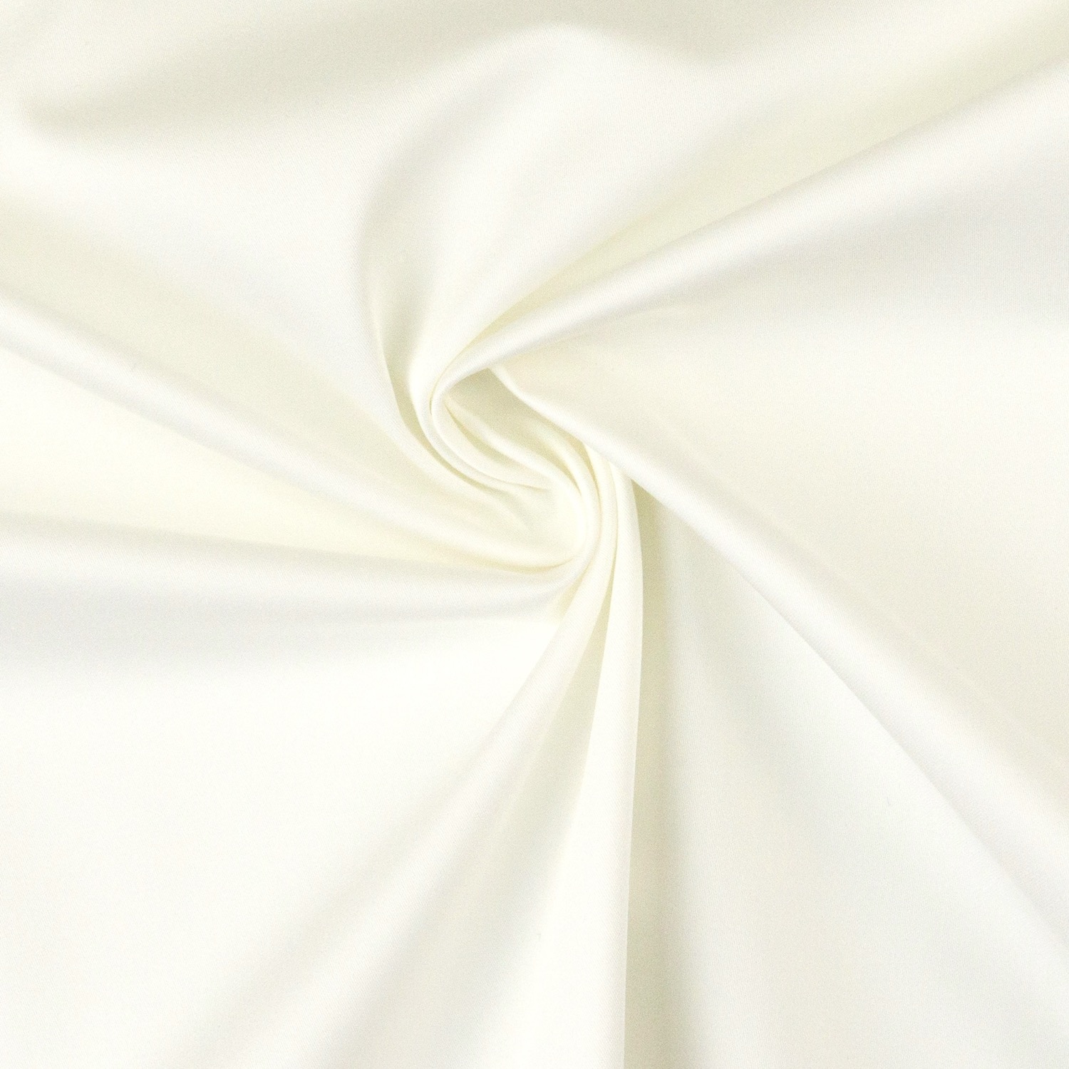 Baumwollstoff, Satin, offwhite, uni