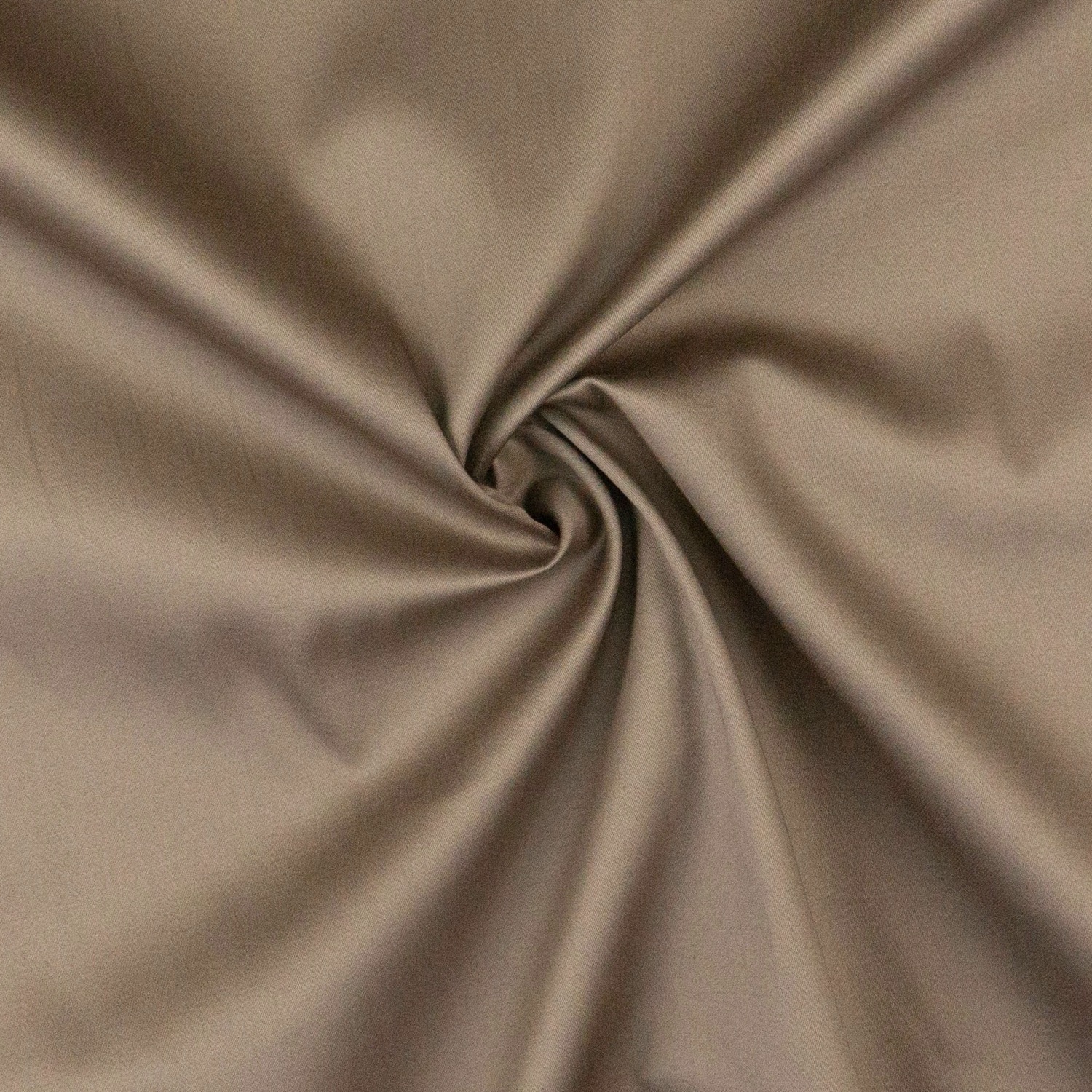 Baumwollstoff, Satin, taupe hell, uni