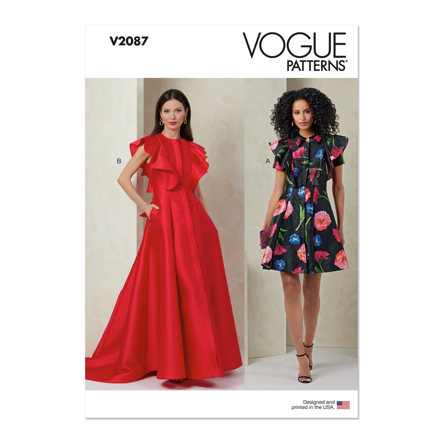 Einzelschnittmuster Vogue, Kleid, kleine Größen