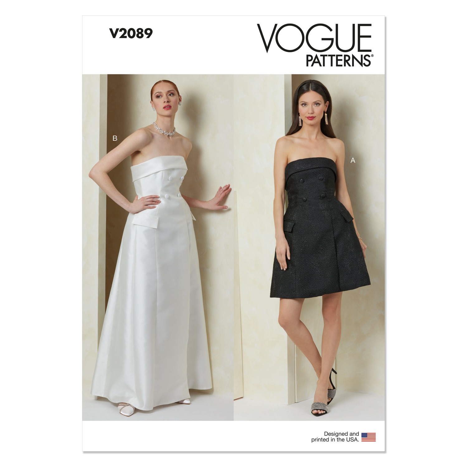 Einzelschnittmuster Vogue, Kleid, kleine Größen